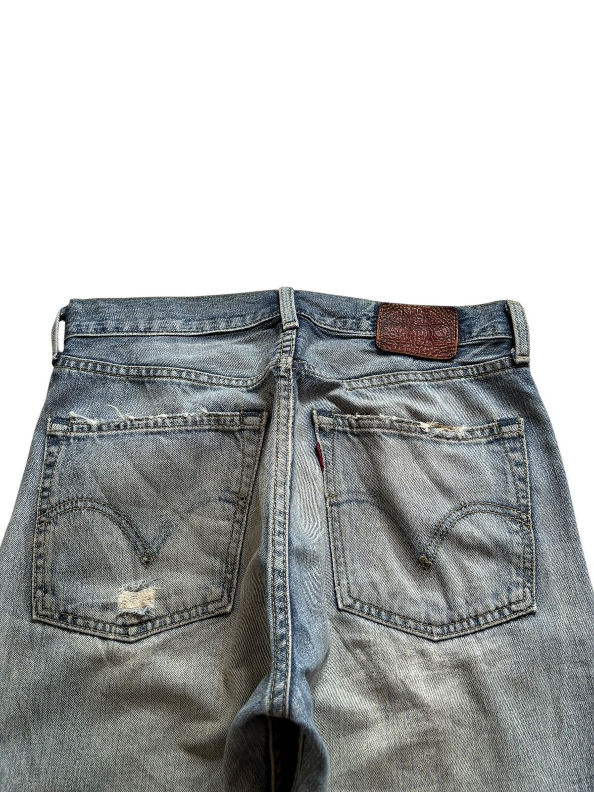 Levi's Vintage 90s Levis 503 Mud Wash Ripped Loose Baggy Jeans Size US 31 - 8 Thumbnail