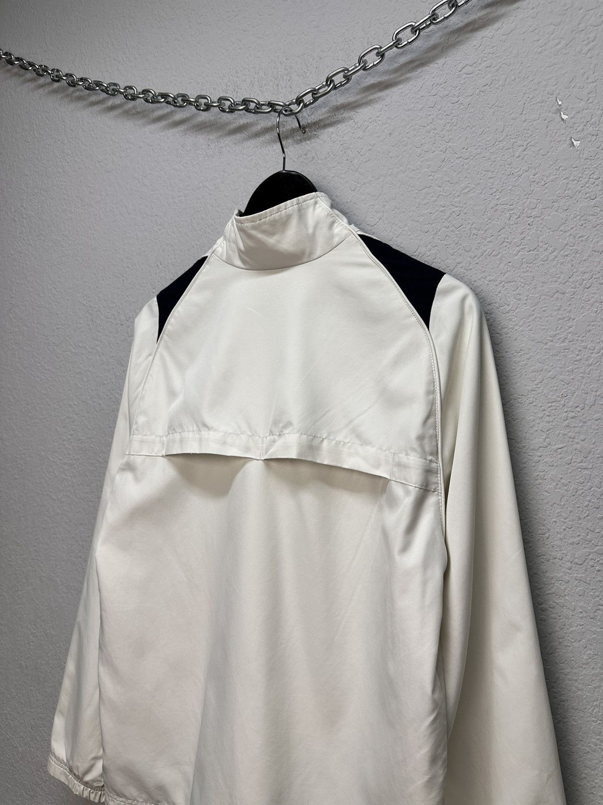 Nike Rare Nike white track jacket minimal Y2K Nylon streetwear Size US S / EU 44-46 / 1 - 14 Thumbnail