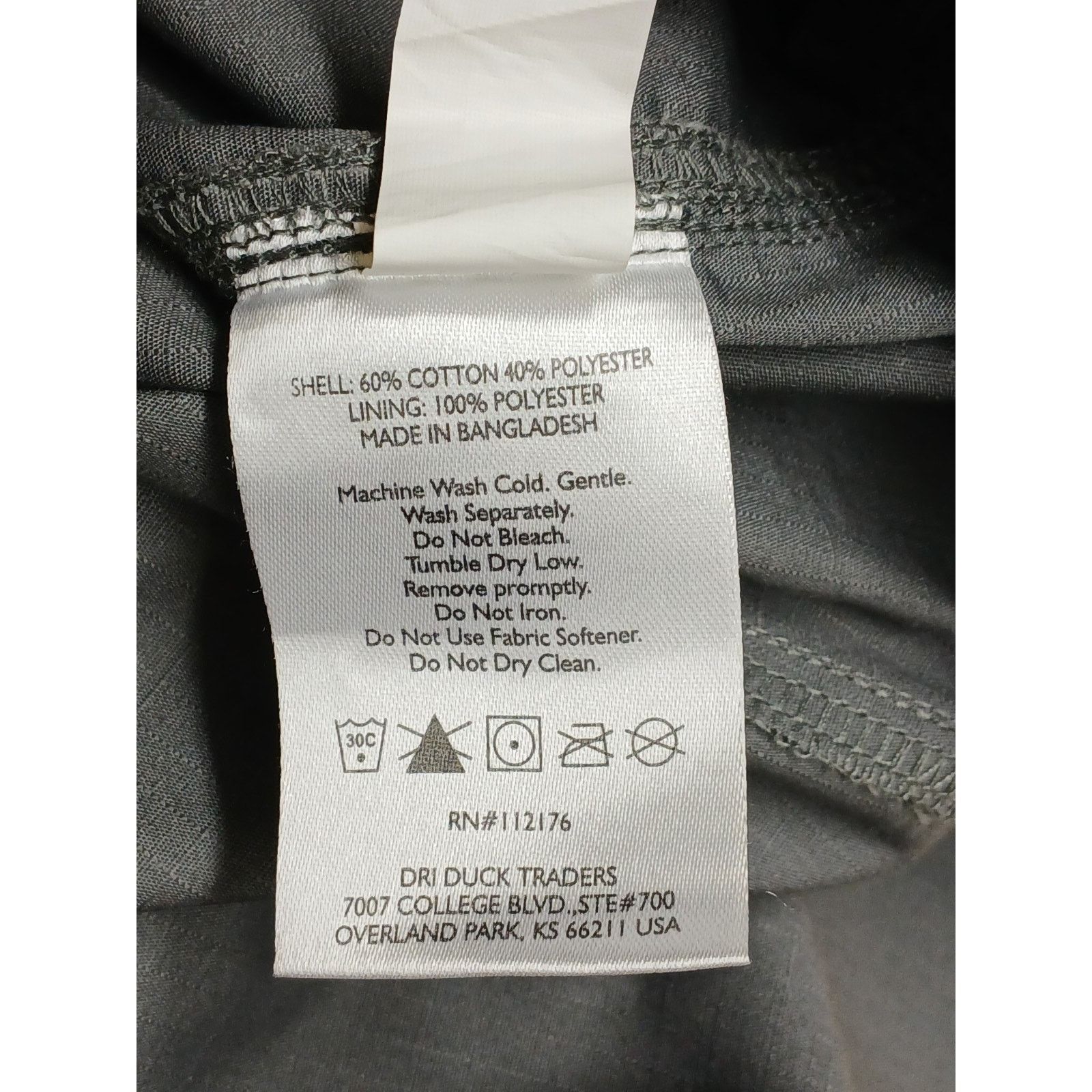 Other Dri Duck (XL) Gray Cotton Blend Velcro Dress Shirt Size US XL / EU 56 / 4 - 9 Thumbnail