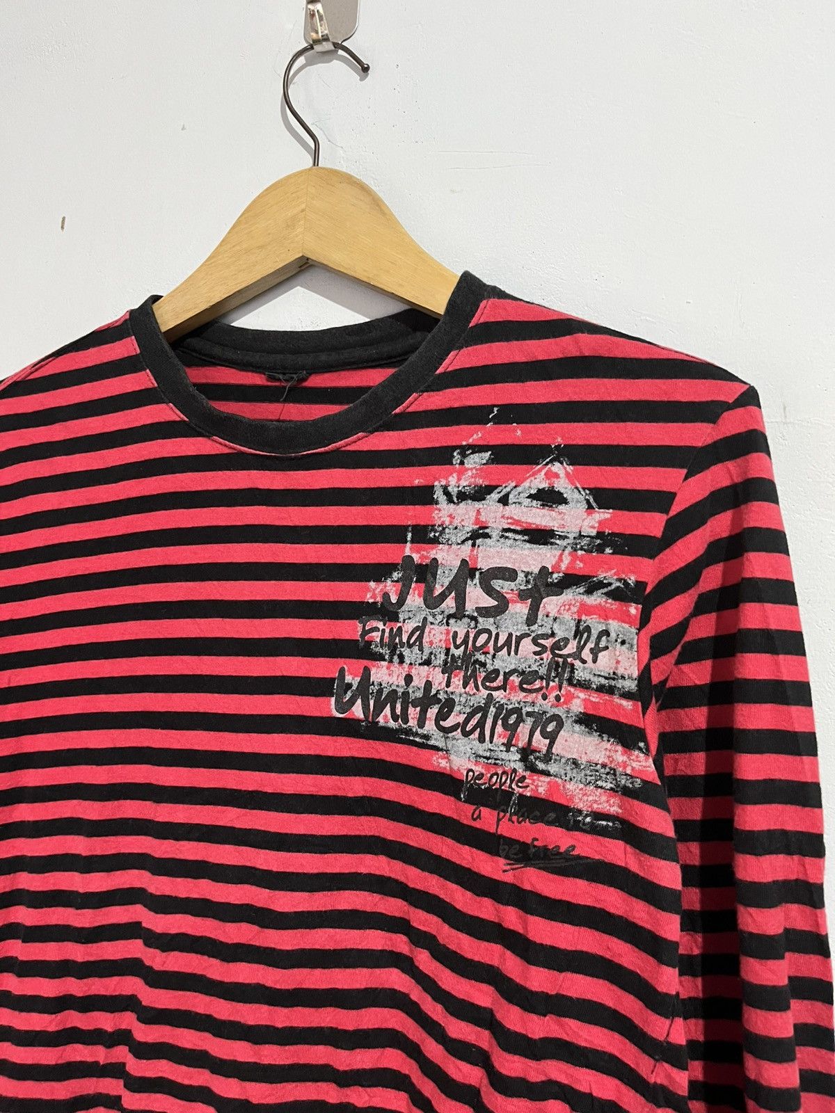 Hysteric Glamour Japanese unknwn striped cdg style tshirt Size US M / EU 48-50 / 2 - 3 Thumbnail