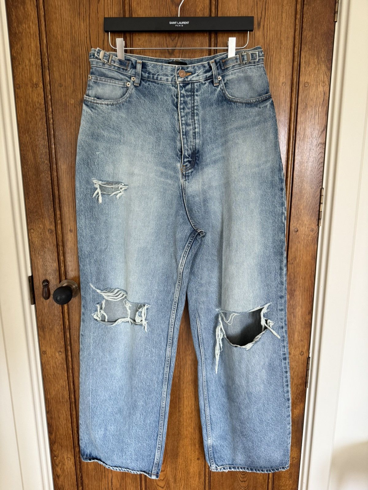 Balenciaga Mud Show Baggy Graffiti Denim Jeans NWT (S) 32-34 | Grailed