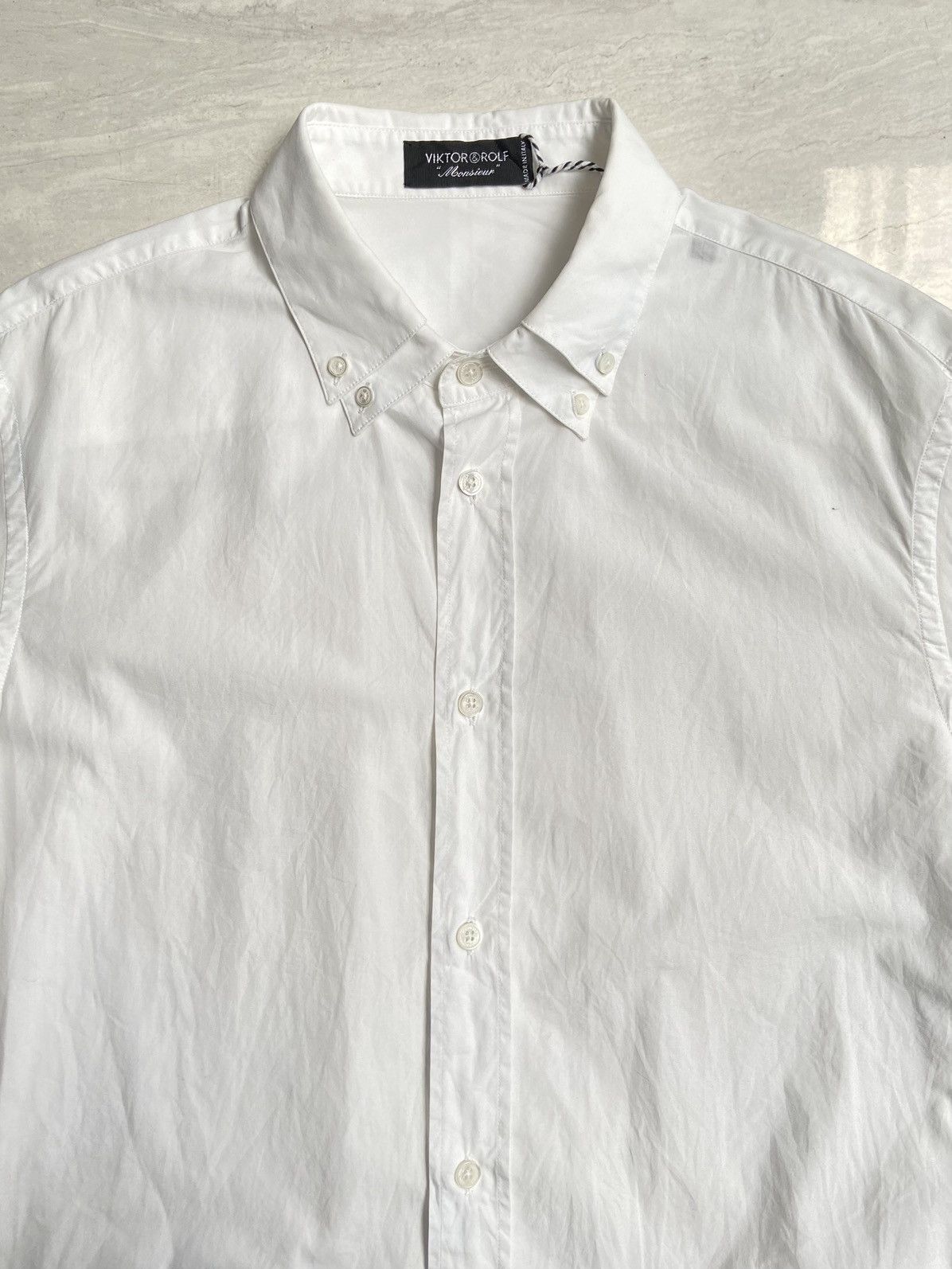 Viktor & Rolf VIKTOR & ROLF White Shirt Size US L / EU 52-54 / 3 - 3 Thumbnail