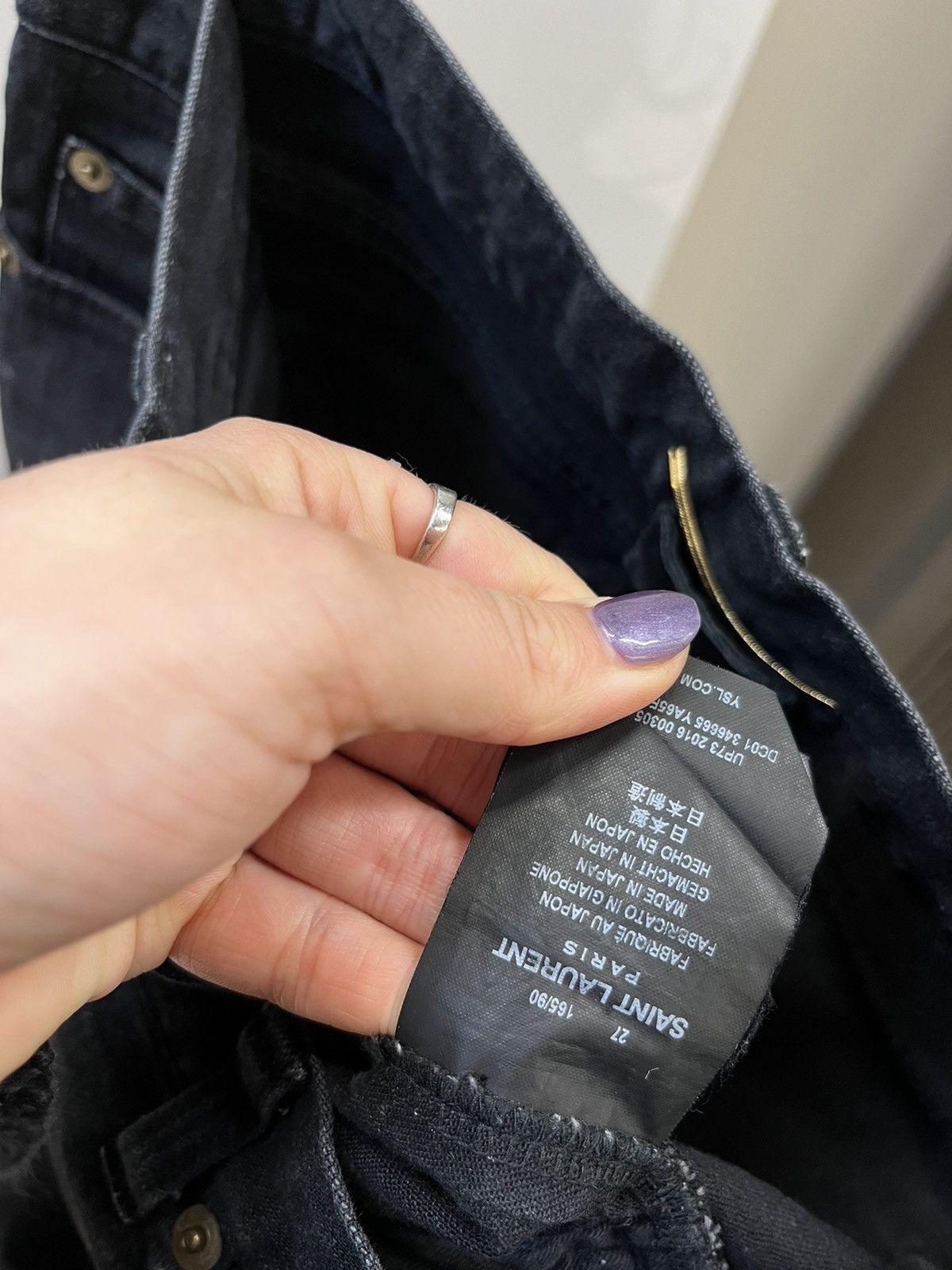 Saint Laurent Paris Saint Laurent Paris D01 Black Denim Size 30" / US 8 / IT 44 - 9 Thumbnail