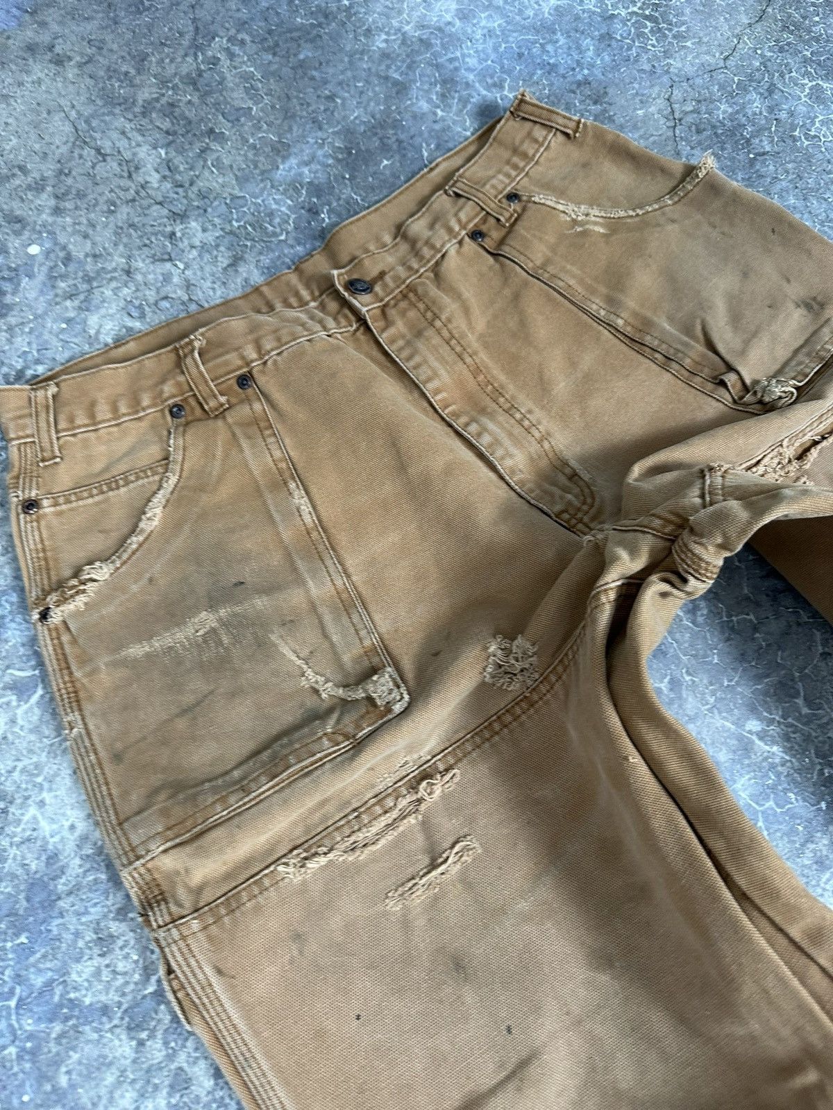 Dickies × Vintage Vintage Thrashed Dickies Double Knees Size US 34 / EU 50 - 7 Thumbnail