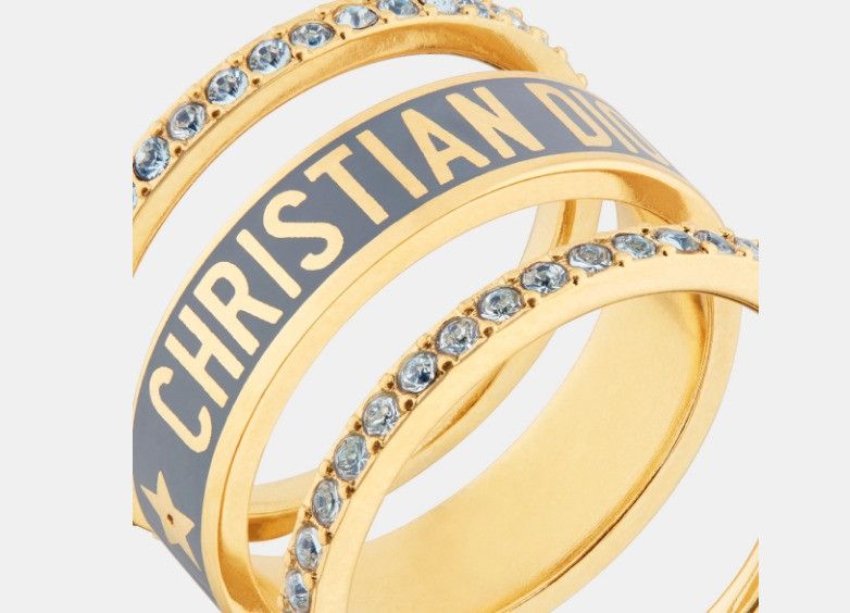 Dior o1w1db11224 Size: OS / Ring Set in Gold & Blue Size ONE SIZE - 4 Thumbnail