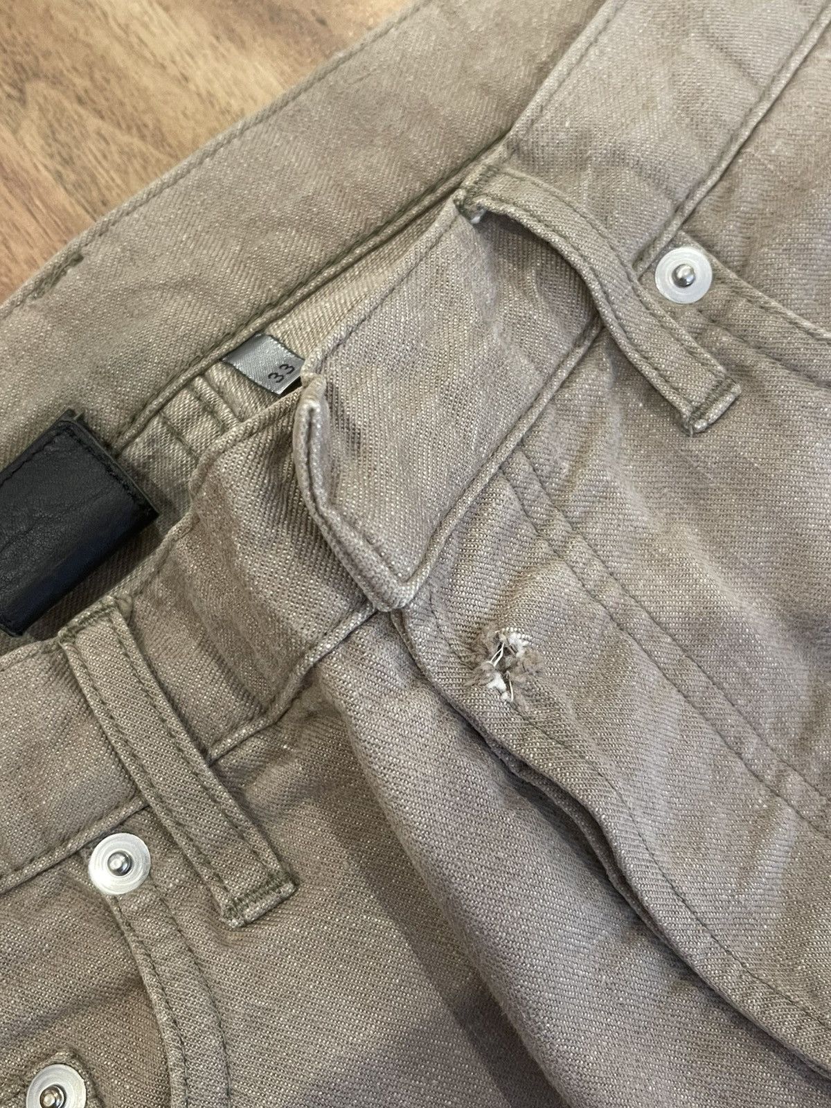 Dior Dior Homme sz33 Beige jeans pants hedi kva Size US 33 - 9 Thumbnail