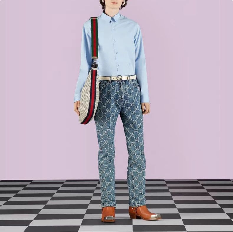 Gucci Gucci Suze 15+ Blue long-sleeved shirt size 15+ 2502-Nexta Size US XS / EU 42 / 0 - 7 Thumbnail