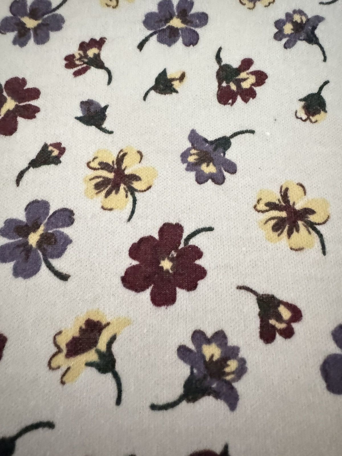 Vintage Bobbie Brooks women’s vintage 90s Medium pansies floral Size M / US 6-8 / IT 42-44 - 3 Thumbnail