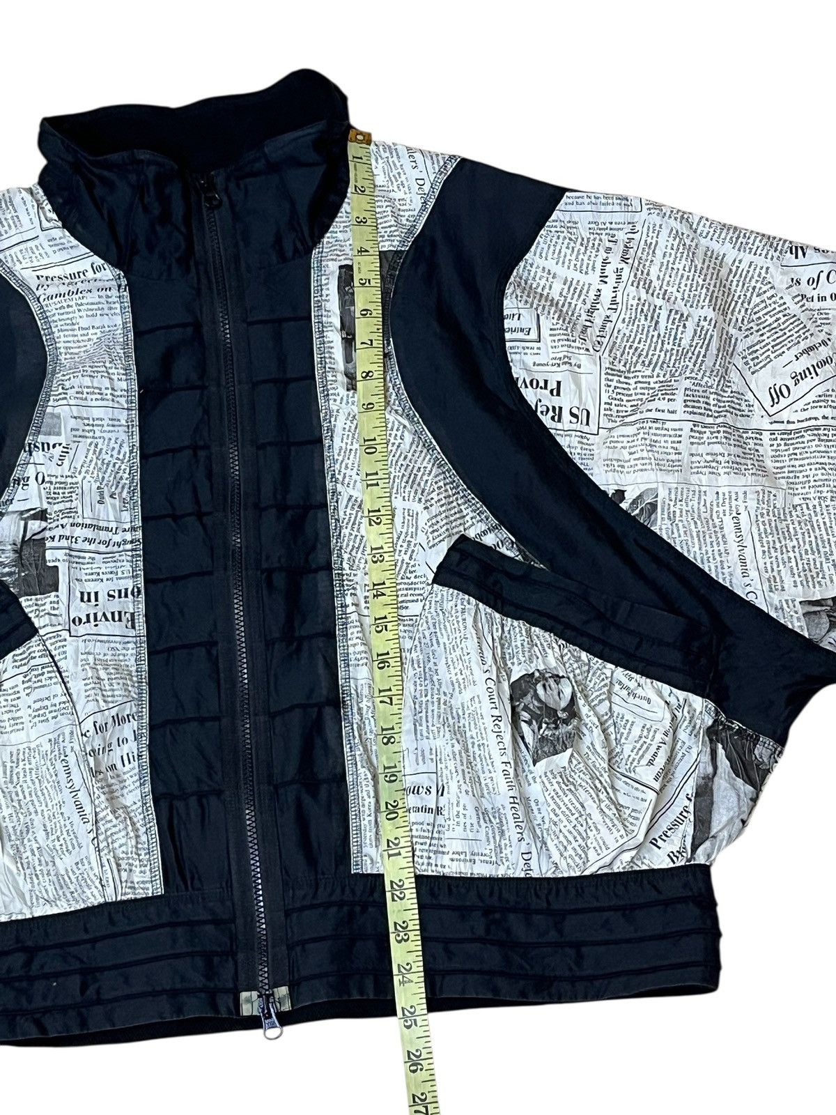 Japanese Brand vintage japanese EIKO KONDO newspaper baggy paperthin jacket Size US L / EU 52-54 / 3 - 16 Thumbnail