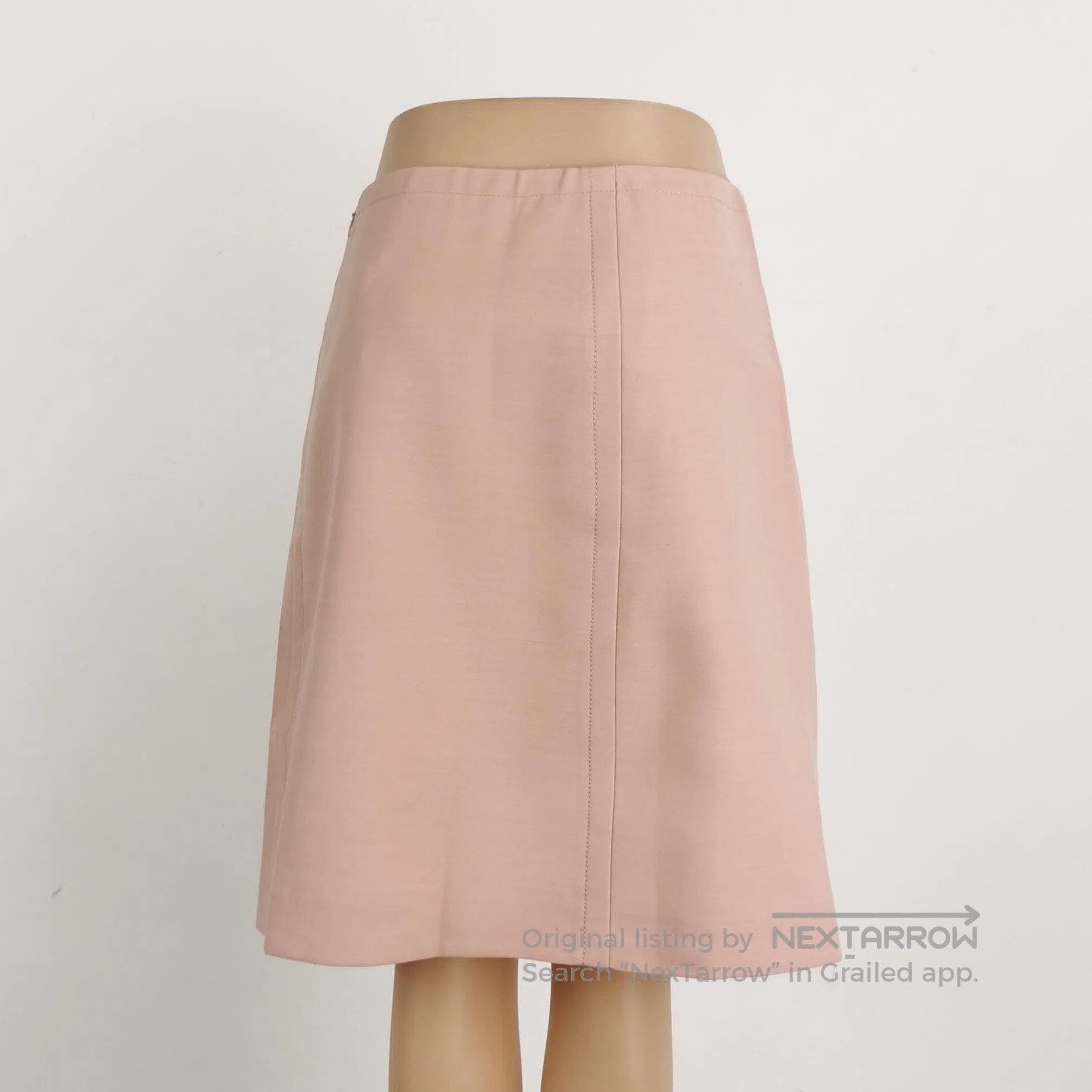 Prada Prada Solid Silk Blend Midi Skirt Size 38 . Size 37" - 2 Thumbnail