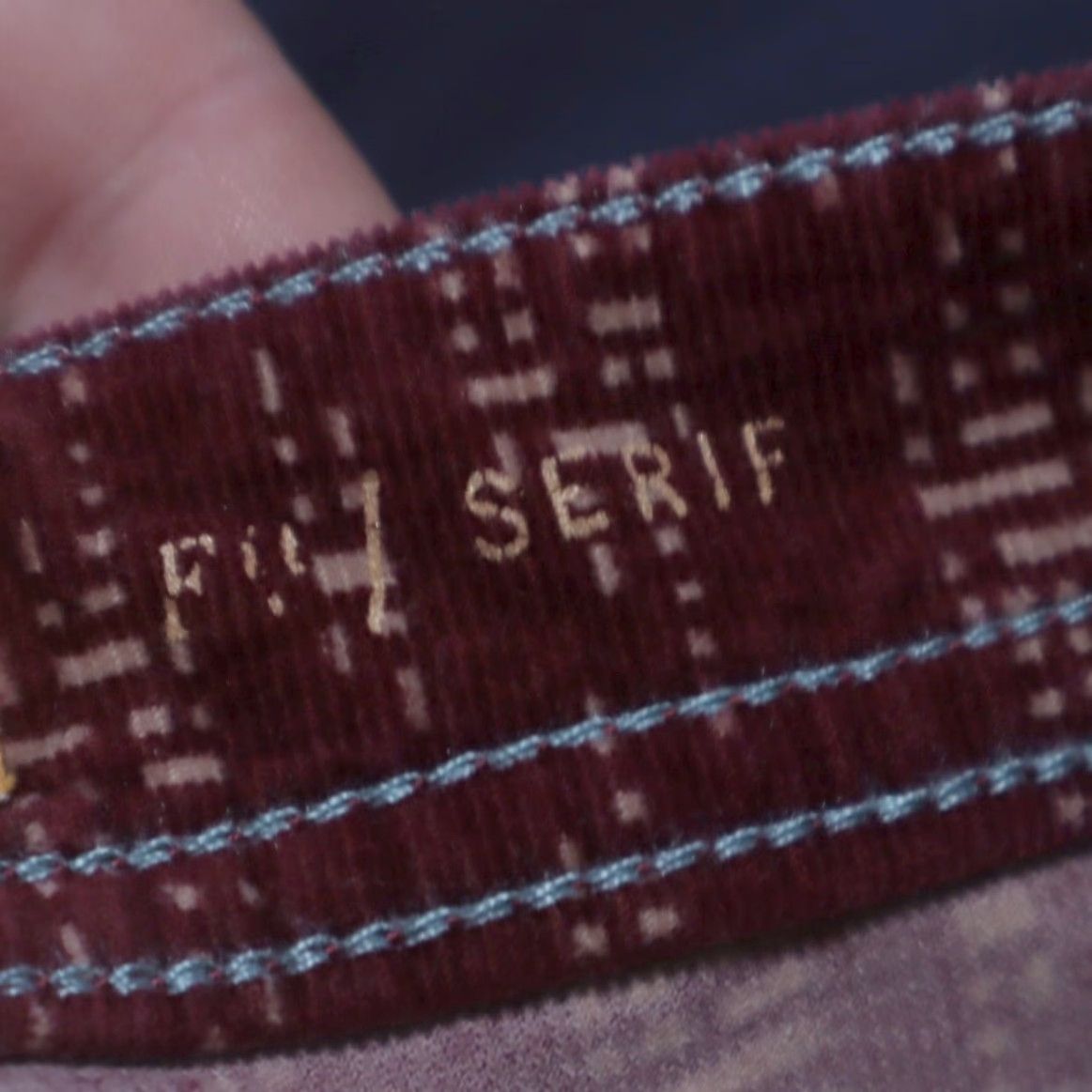 Vintage Pilcro and the Letterpress Serifs Skinny Cotton Corduroy Chino Pants Burgundy Women's 29 Size 29" - 6 Thumbnail