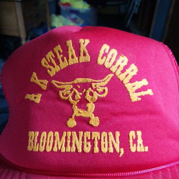 Other Deadstock Vintage AK Steak Corral Rope Snap Trucker Hat Cap Size ONE SIZE - 2 Thumbnail