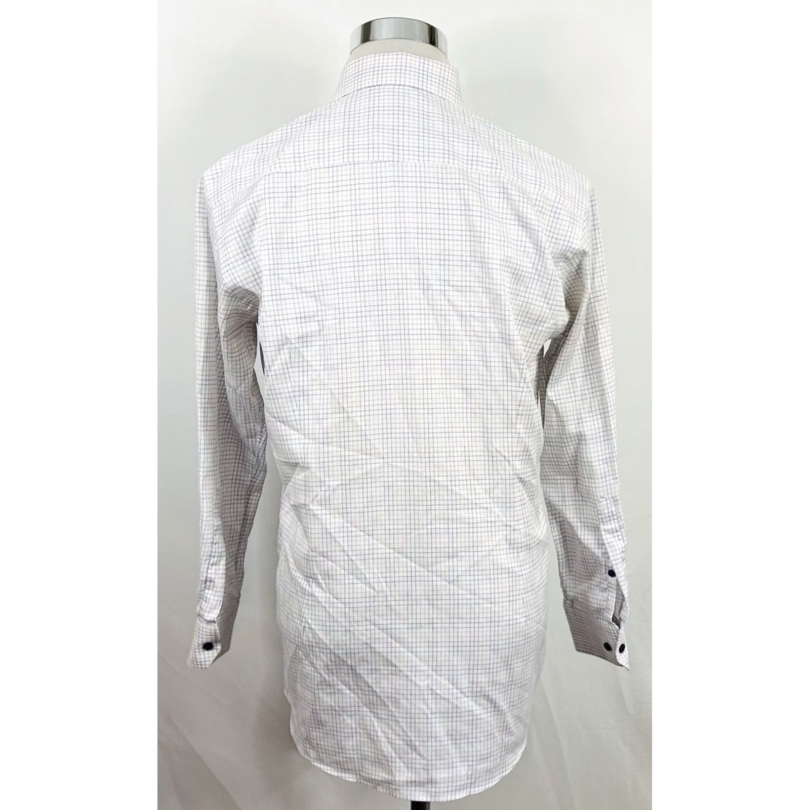Eton Etón Contemporary 15.5 32 Dress Shirt Rainbow Plaid Cotton Mens Regular Collared Button Spread 100% Cotton Size 42R - 5 Thumbnail