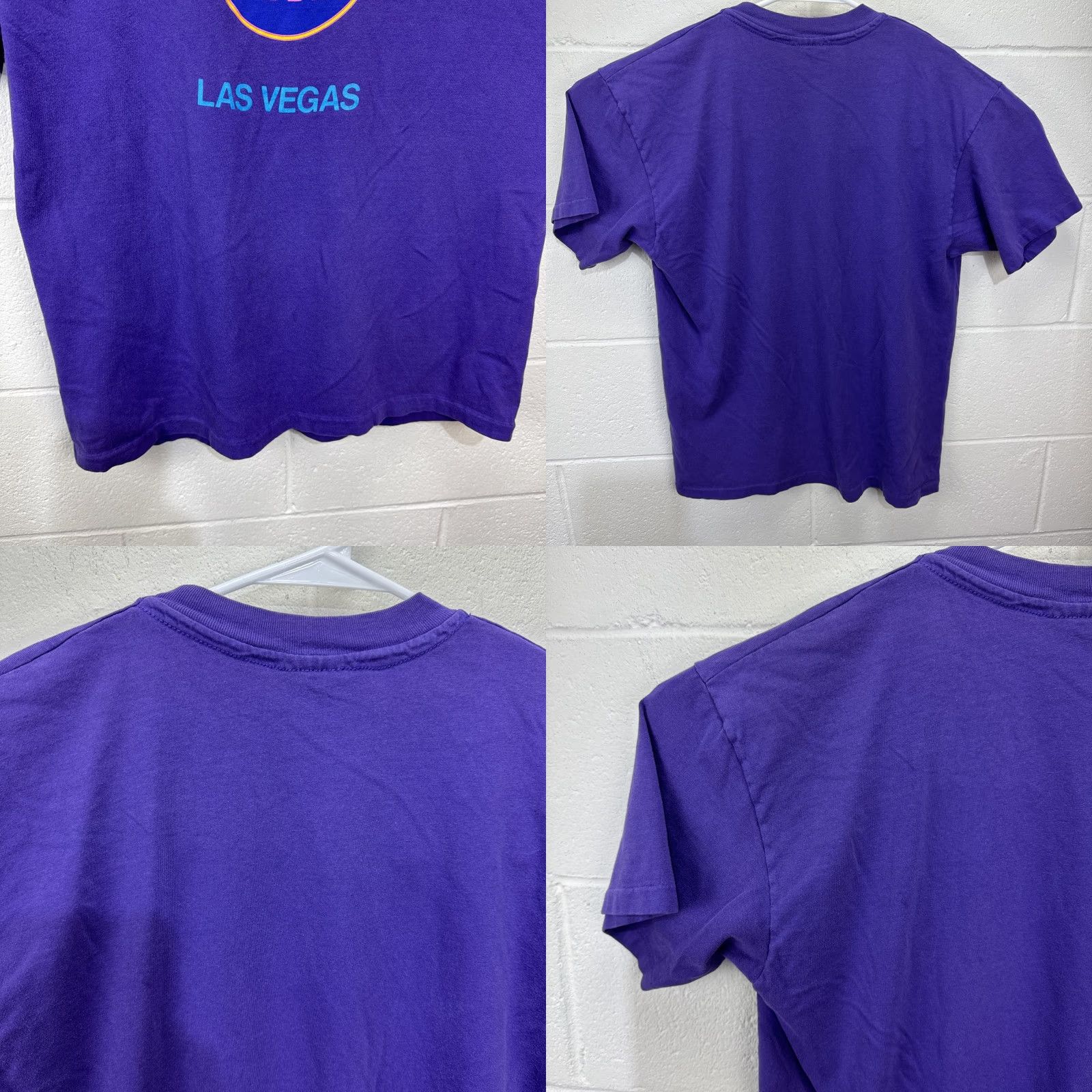 Hard Rock Cafe VINTAGE Hard Rock Cafe Shirt Men Large Cotton 90s USA City Rock Purple Short Sleeve Crew Neck Size US L / EU 52-54 / 3 - 8 Thumbnail