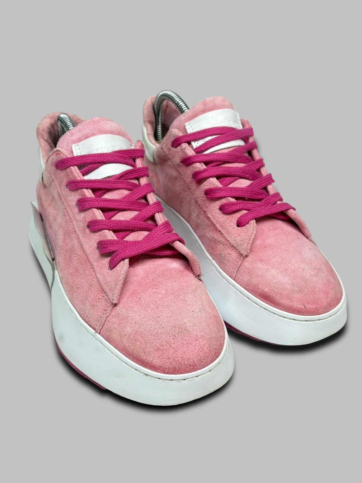 A.S.98 A.S 98 Suede Leather Pink Sneakers Size US 7 / EU 40 - 2 Thumbnail