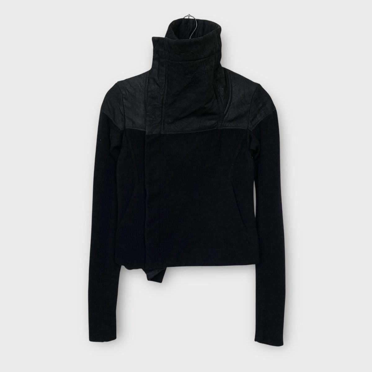 Rick Owens RICK OWENS WOOL BIKER JACKET + SHOULDER AREA SHEEPSKIN Size XS / US 0-2 / IT 36-38 - 7 Thumbnail