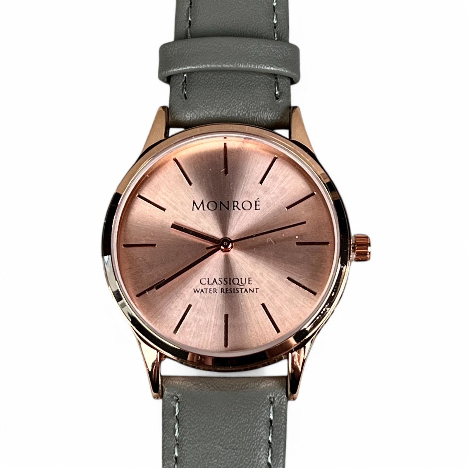 Other Monroe Classique Watch Sunburst Solerose Gray Leather Band Size ONE SIZE - 3 Thumbnail