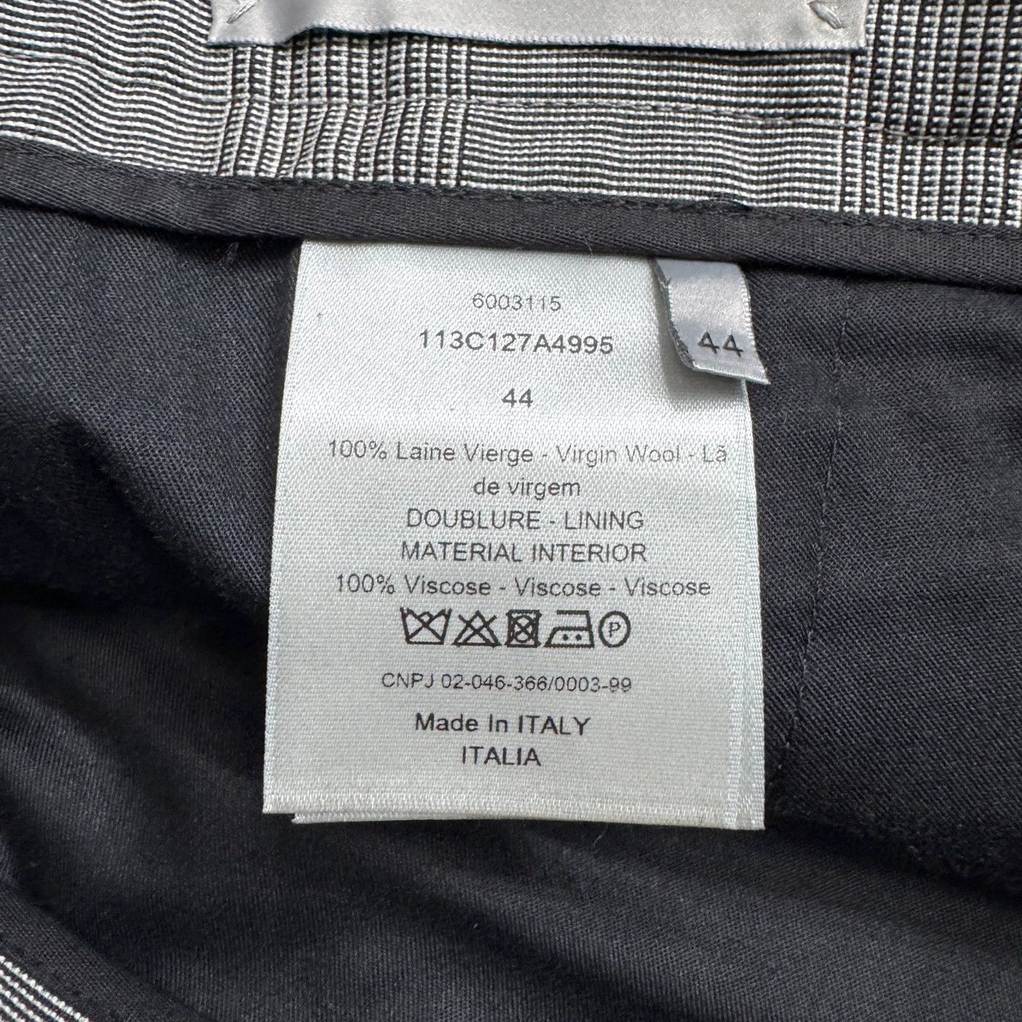 Dior Dior Houndstooth Wool Casual Trousers Size 44 New Size US 28 / EU 44 - 3 Thumbnail