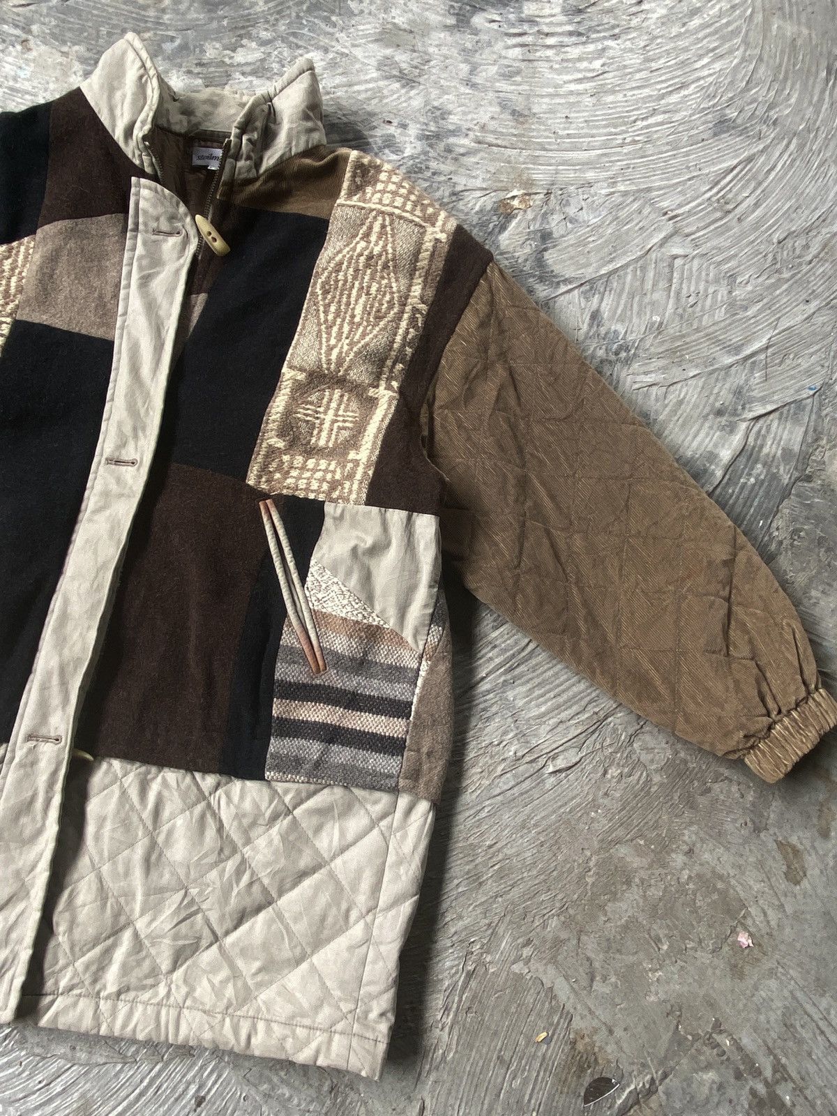 Vintage 💥RARE💥 Sportwear By Steilmann Abstract Zipper button jacket Size US L / EU 52-54 / 3 - 4 Thumbnail