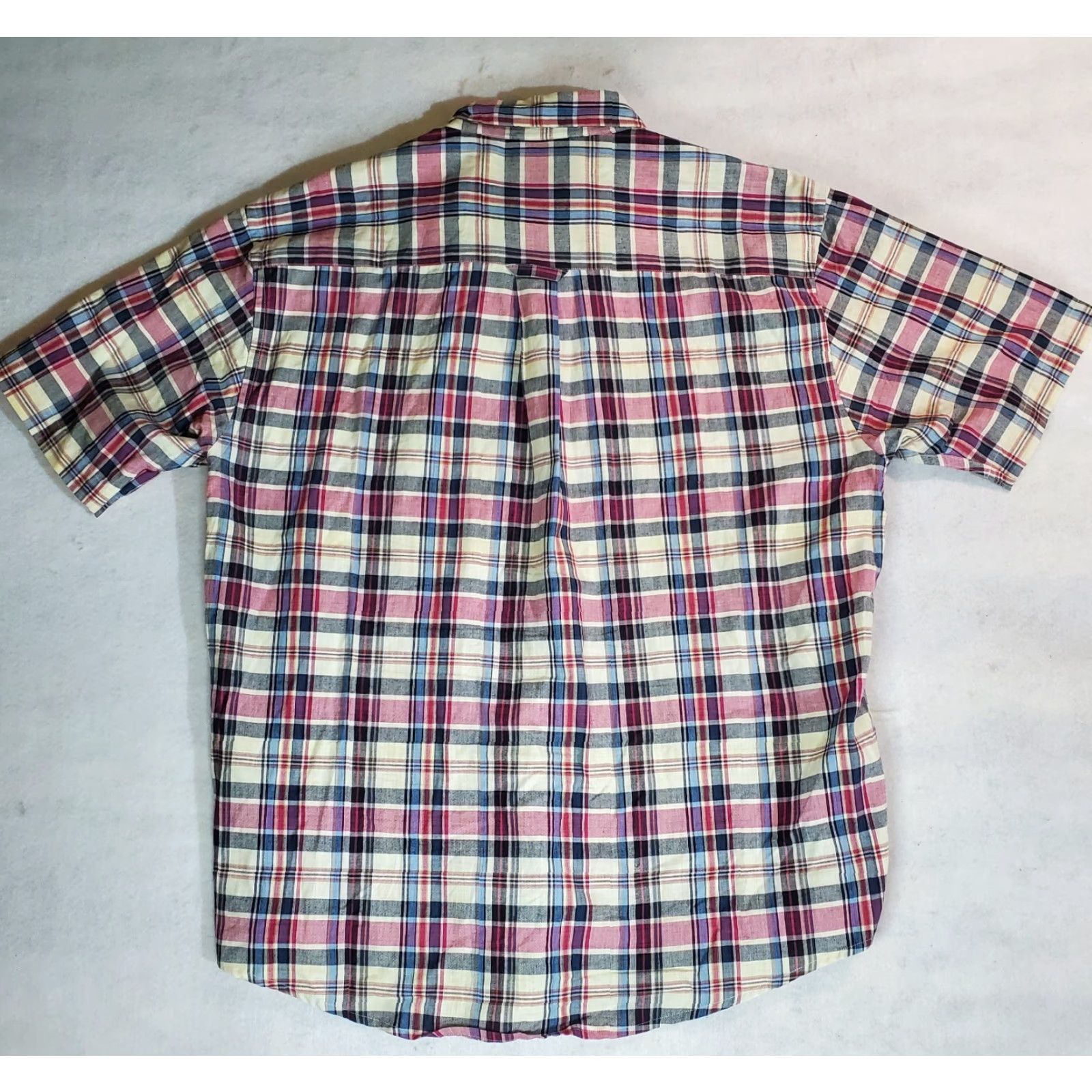 Pendleton Pendleton Oceanside Mens Shirt Large Plaid Short Sleeve Pocket Button-Up Size US XL / EU 56 / 4 - 5 Thumbnail