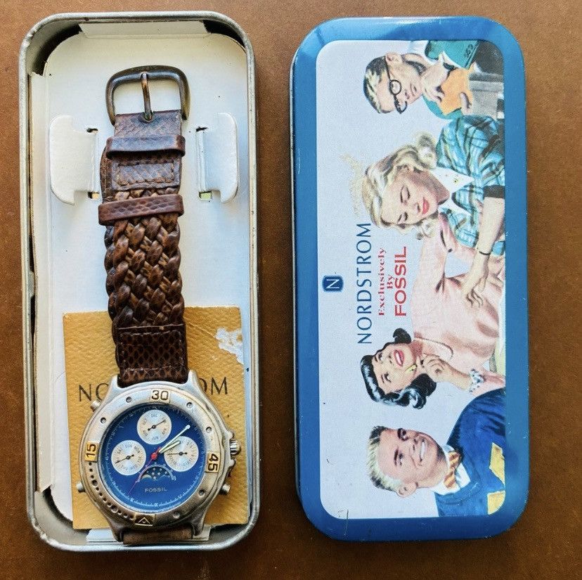 Fossil 1995 FOSSIL CHRONOGRAPH MOON PHASE WATCH BQ-8732 Size ONE SIZE - 5 Thumbnail