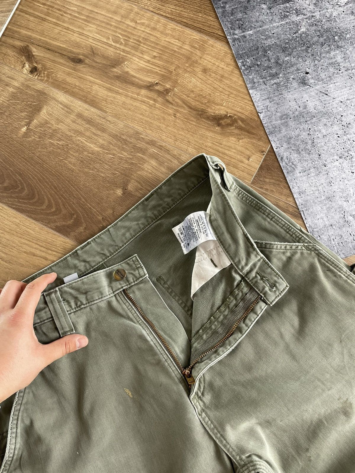 Carhartt × Vintage Vintage Carhartt Y2K Single Knee Carpenter Distressed Pants Size US 33 - 13 Thumbnail