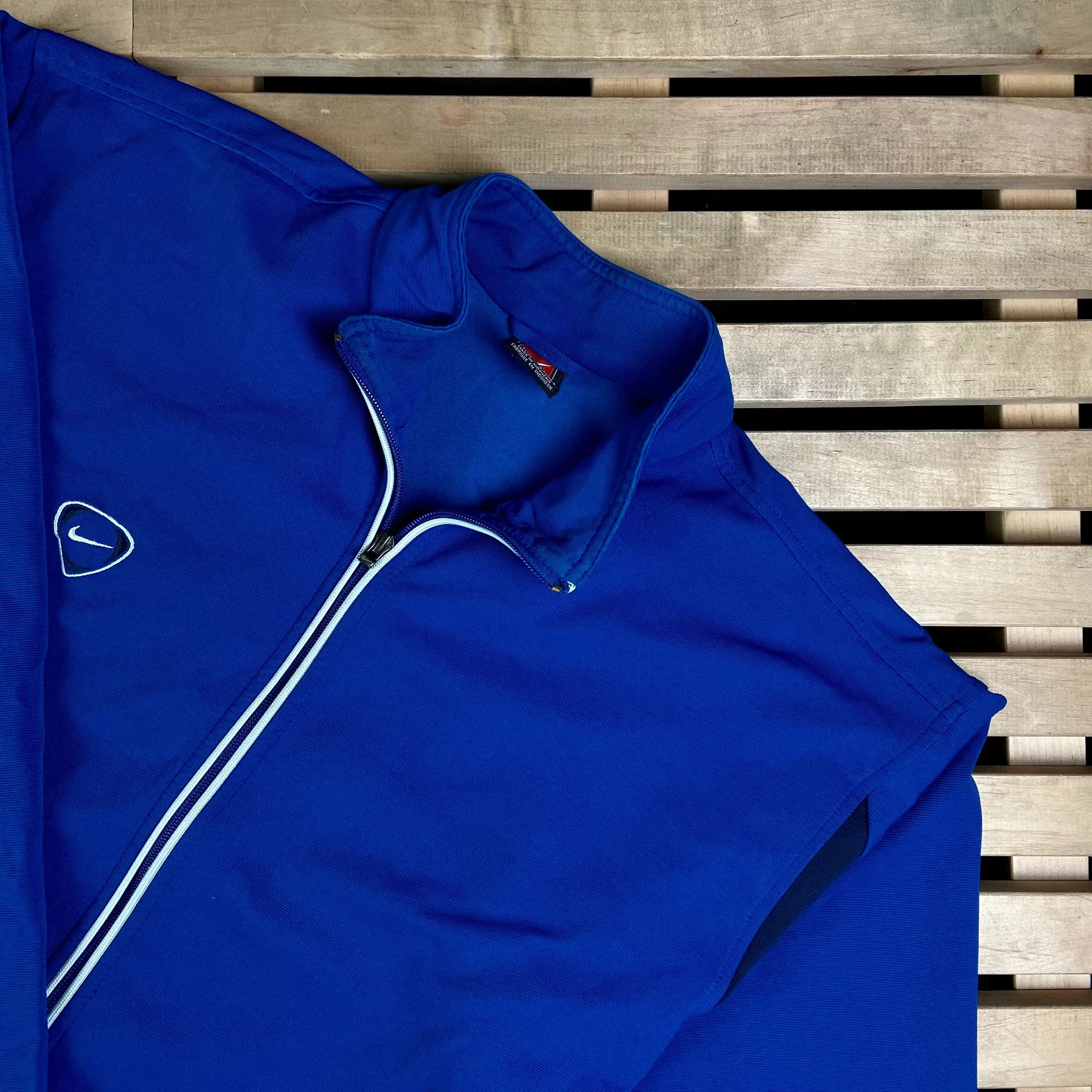 Nike × Vintage Mens Bomber Top Tracksuit Nike Vintage Size L Size US M / EU 48-50 / 2 - 2 Thumbnail