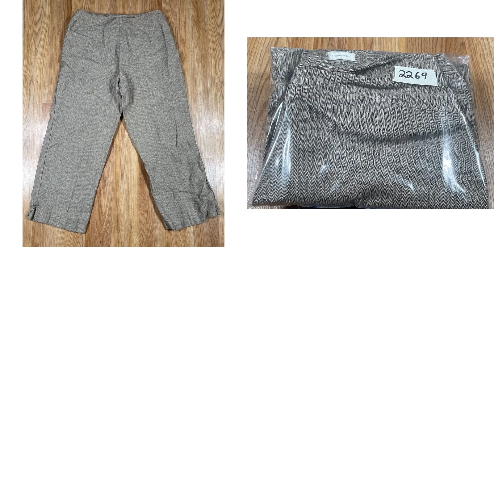 J. Jill J. Jill Pants Womens 6 Beige Linen Blend Straight Leg Below Waist Vintage? No (Follow rules) Size 28" / US 6 / IT 42 - 10 Thumbnail