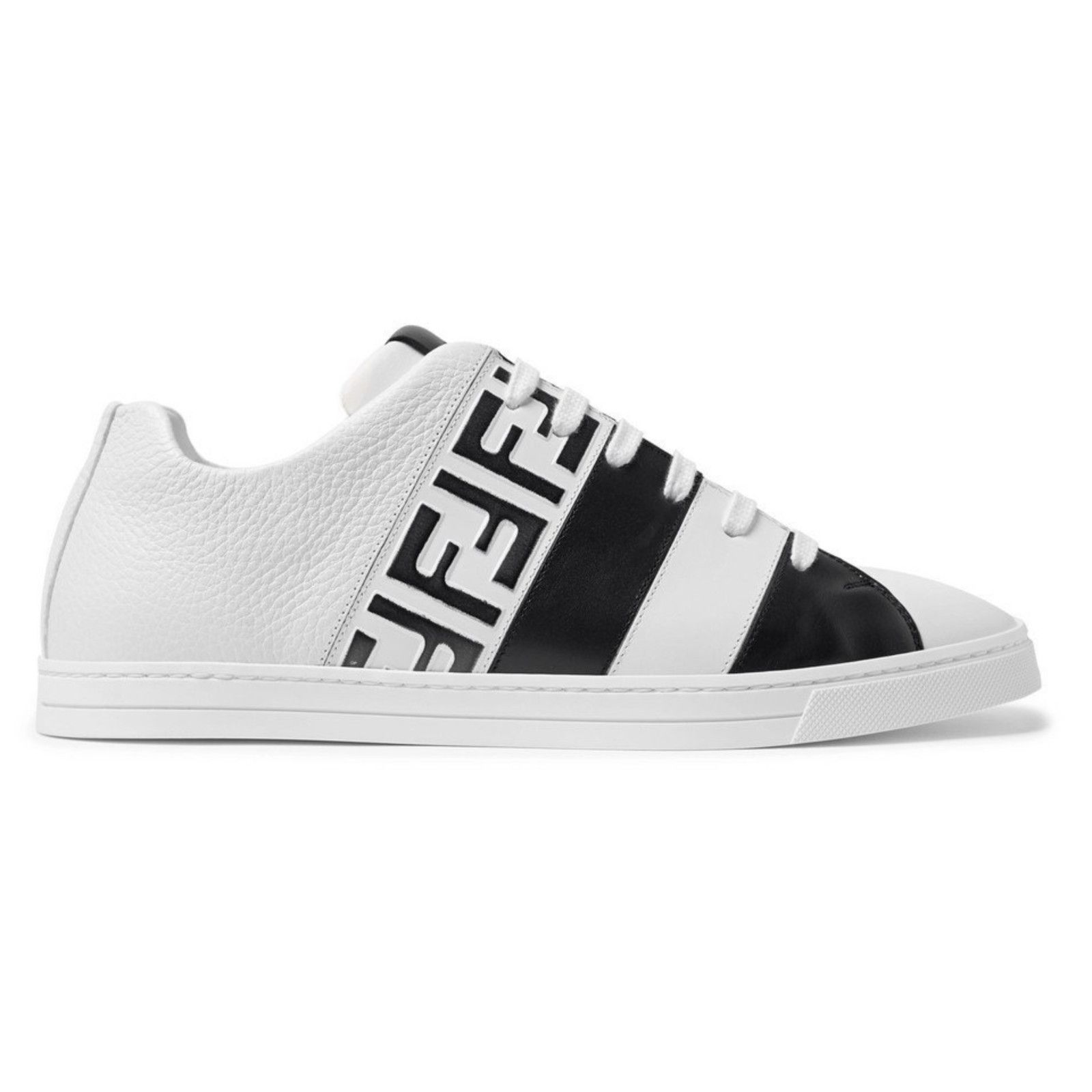 Fendi Fendi Mens Black White FF Monogram Low Trainer Sneaker US 10 Size US 10 / EU 43 - 1 Thumbnail
