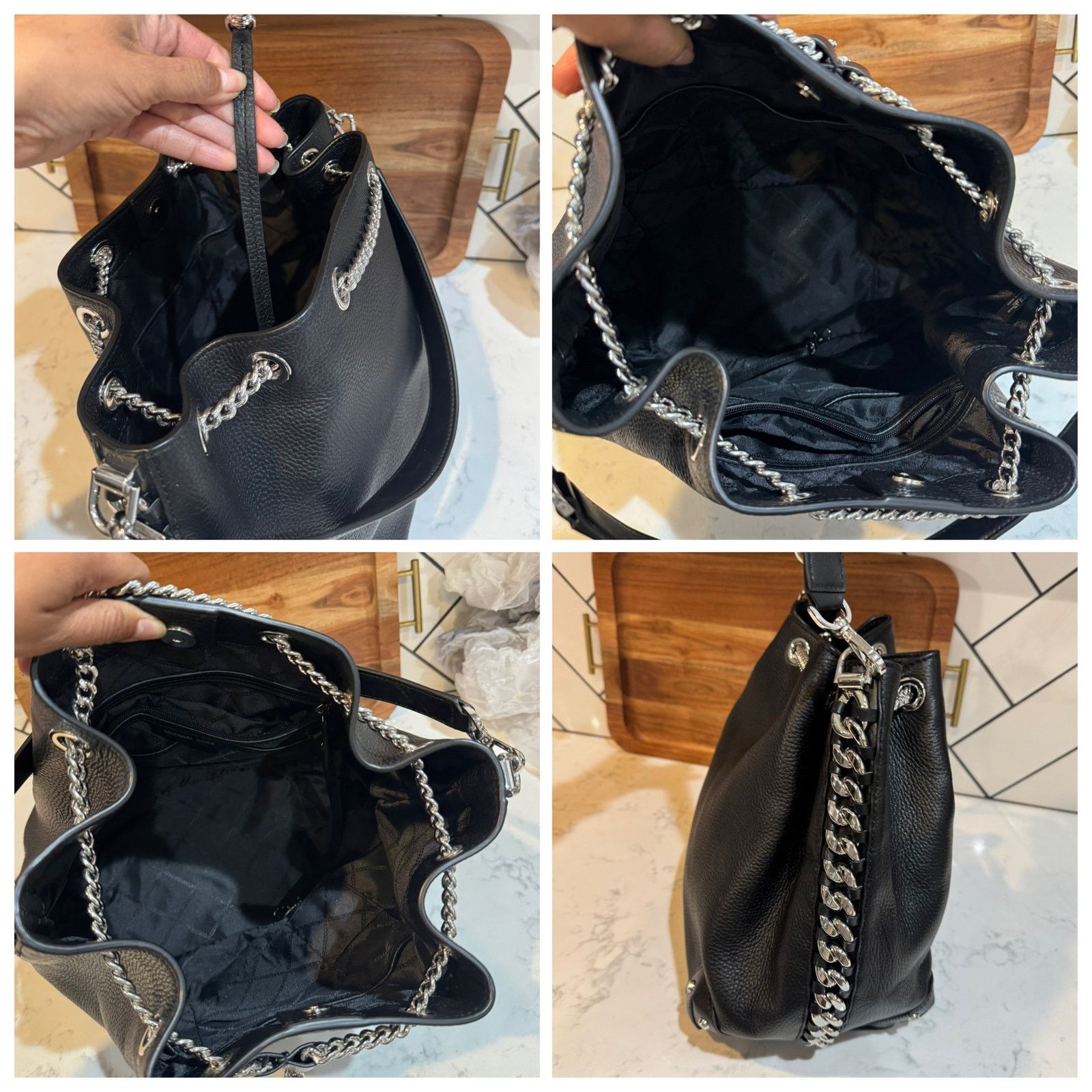 Michael Kors Michael Kors Alanis Pebbled Leather Bucket shoulder Bag Size ONE SIZE - 20 Thumbnail