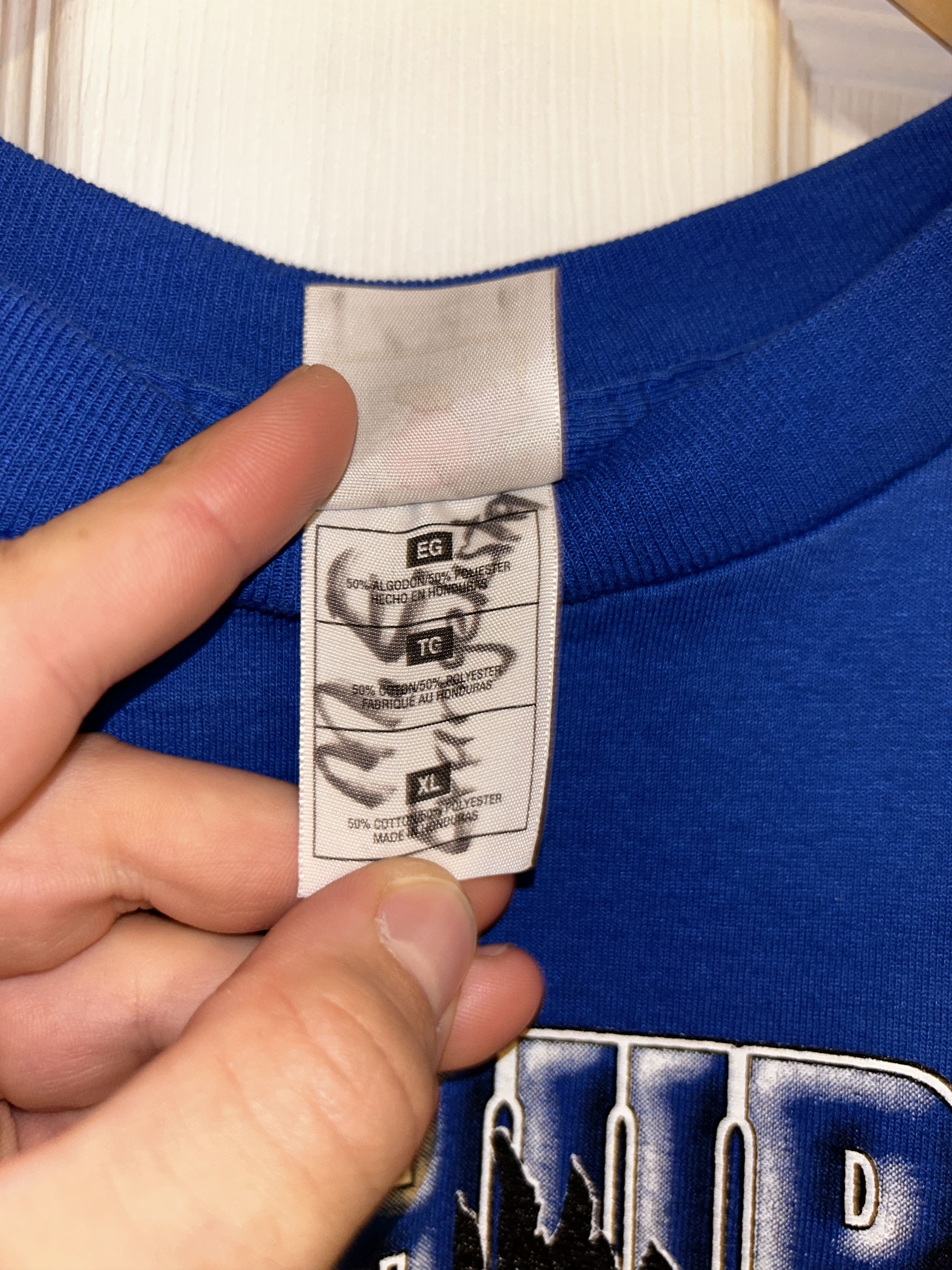 Fruit Of The Loom × Vintage Vintage 90's Graphic Tee Size US L / EU 52-54 / 3 - 4 Thumbnail