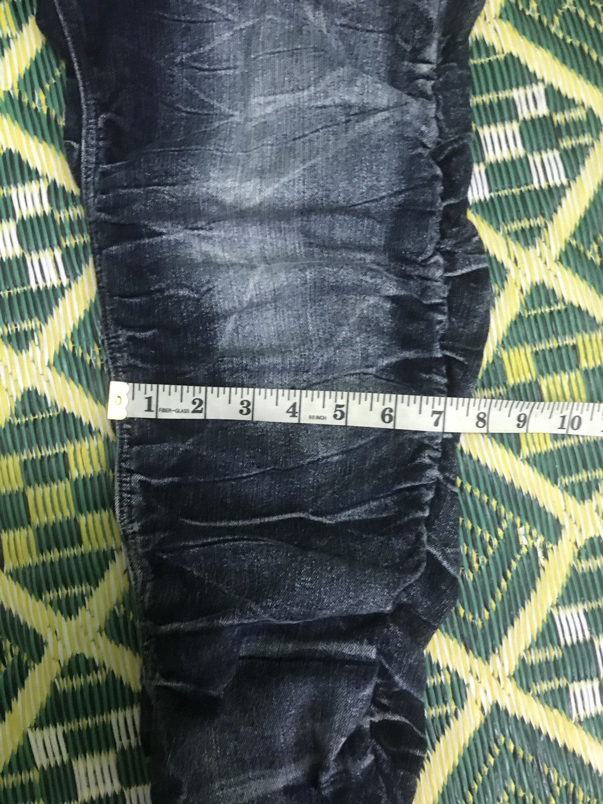 Japanese Brand Vintage Distressed Stacked Denim Jeans Washed Black Slim Fit Size US 33 - 16 Thumbnail