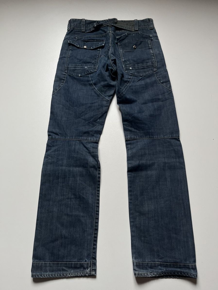 G-Star × Pharrell Vintage g star raw denim cinch back jeans low rise flared Size US 31 - 2 Thumbnail