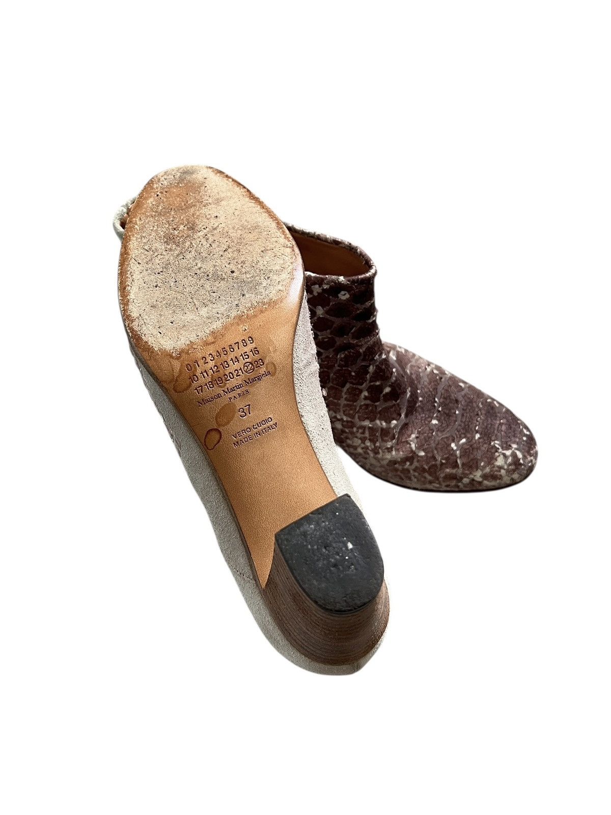 Maison Margiela Maison Margiela ‘11” Snakeskin Suede Leather Ankle Boots Size US 7 / IT 37 - 15 Thumbnail