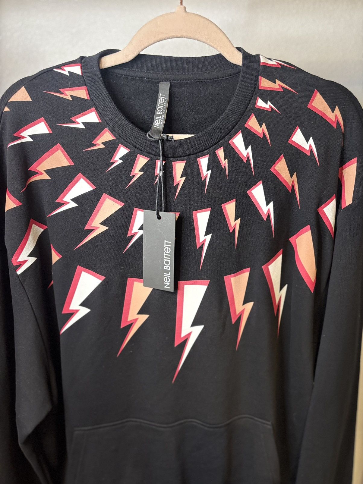 Neil Barrett Neil Barrett Thunderbolt Crewneck Sweater Authentic New Size US XXL / EU 58 / 5 - 8 Thumbnail