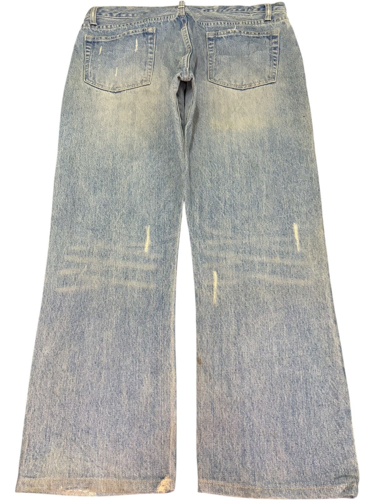 Edwin Vintage Japanese Brand Rusty Wash Distress Loose Jeans Size 32" / US 10 / IT 46 - 2 Thumbnail