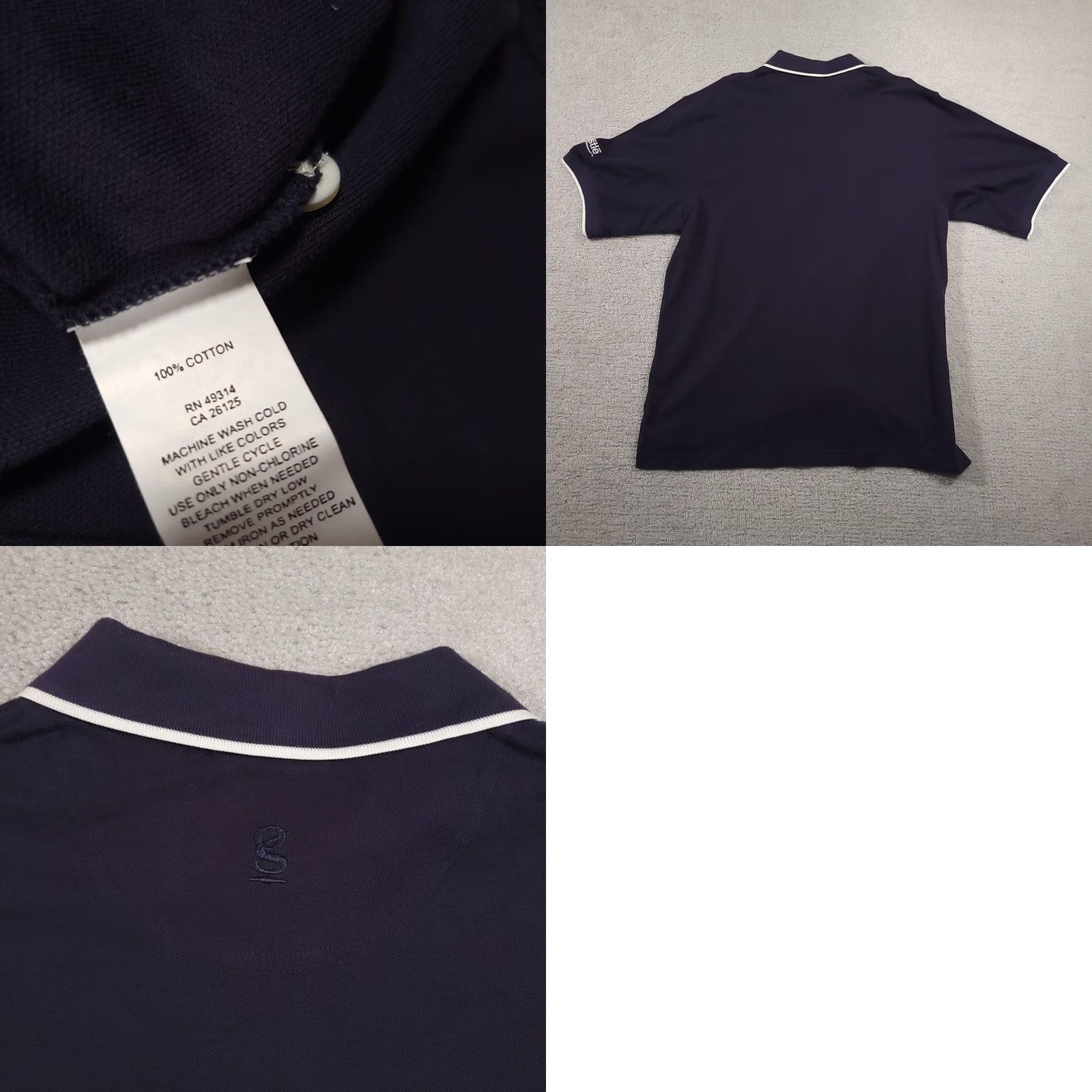 Vintage Gear For Sports Polo Shirt Mens M Navy Blue Nestlé Logo Pima Cotton Peru Size US M / EU 48-50 / 2 - 9 Thumbnail