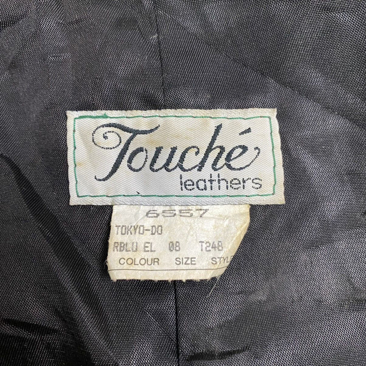 Leather × Vintage Vintage 80s teal green leather croped jacket Size M / US 6-8 / IT 42-44 - 15 Thumbnail