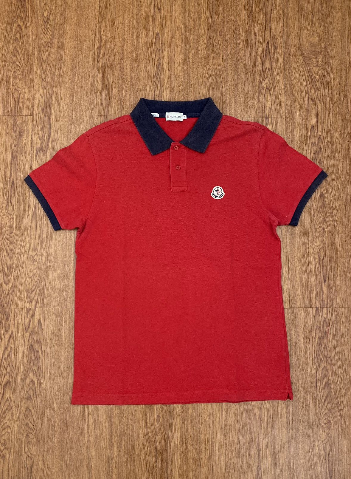 image of Moncler Polo Shirt in Red, Men's (Size Small)