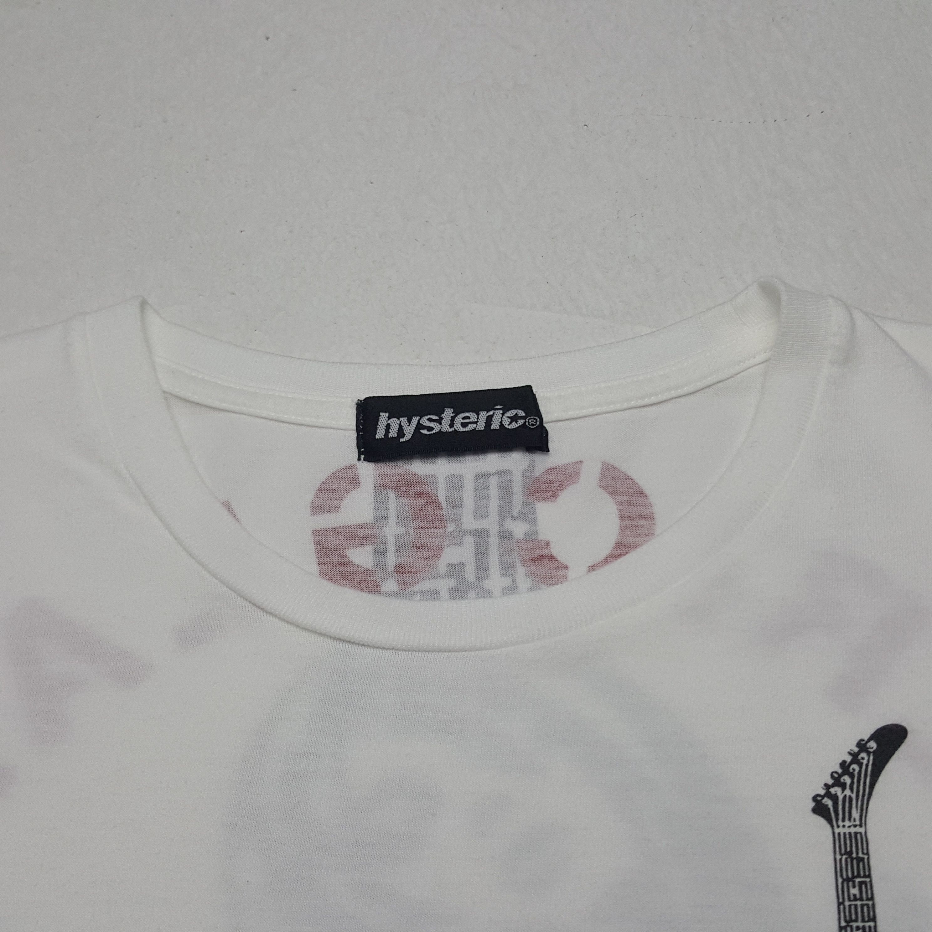 Hysteric Glamour × Japanese Brand × Vintage Vintage Hysteric Glamour Japanese Brand Guitar Art Tshirt Size US XS / EU 42 / 0 - 5 Thumbnail