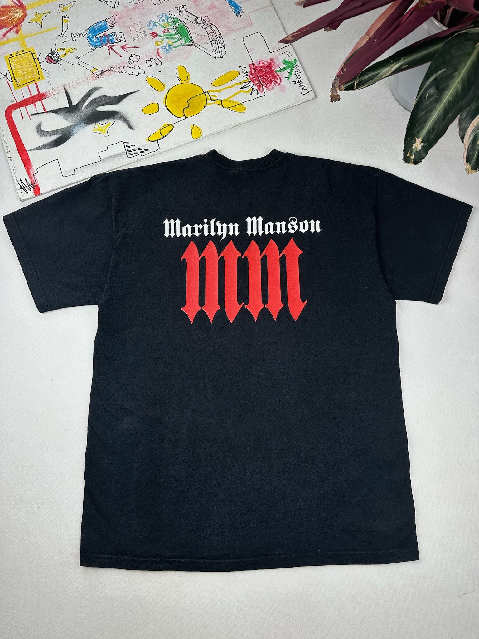 Band Tees Vintage Marilyn Manson Band Shirt Size US L / EU 52-54 / 3 - 4 Thumbnail