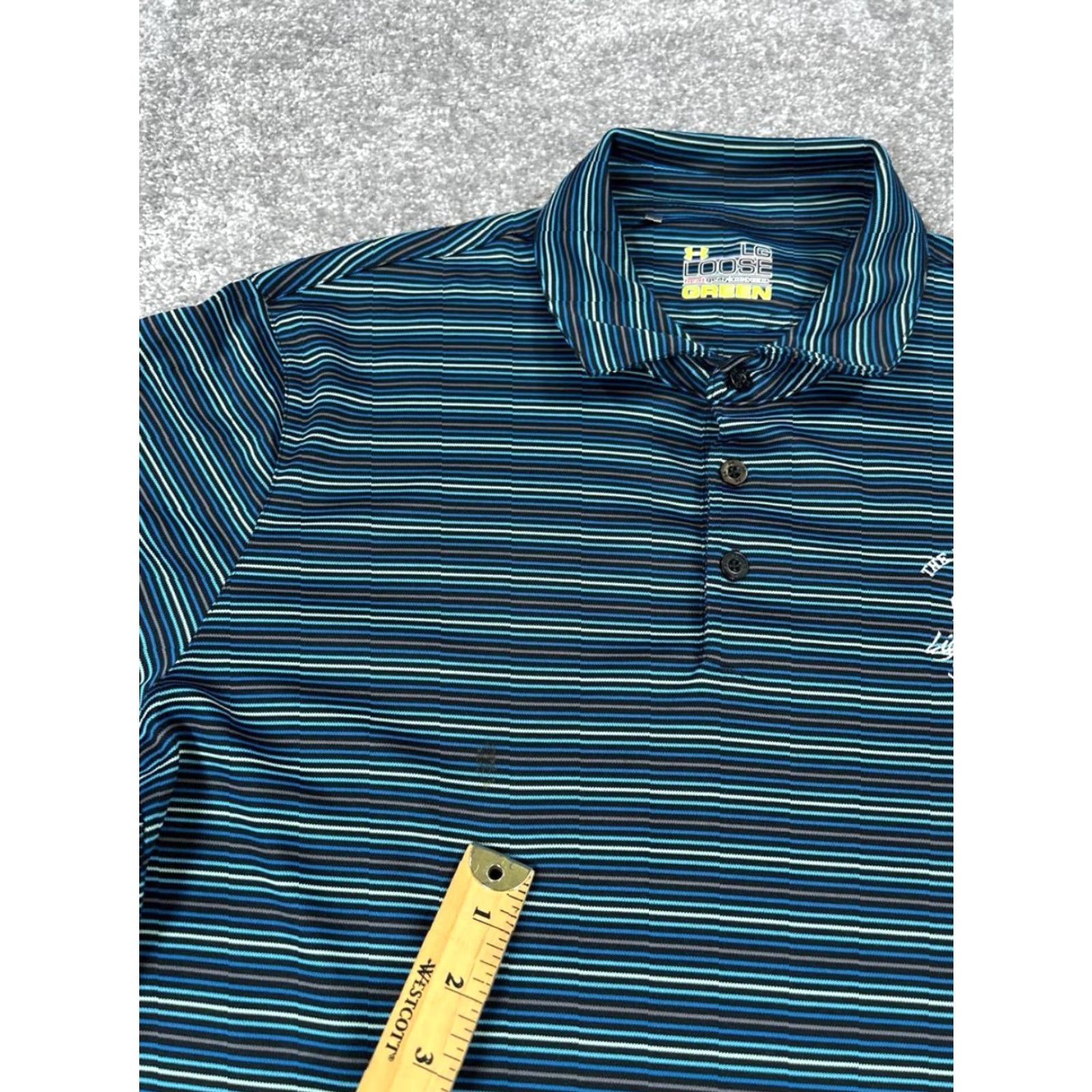 Under Armour Under Armour Polo Shirt Mens L Blue Under Armour HeatGear Logo Polo Shirt Sports Golf Short Sleeve Casual Mens Size US L / EU 52-54 / 3 - 7 Thumbnail