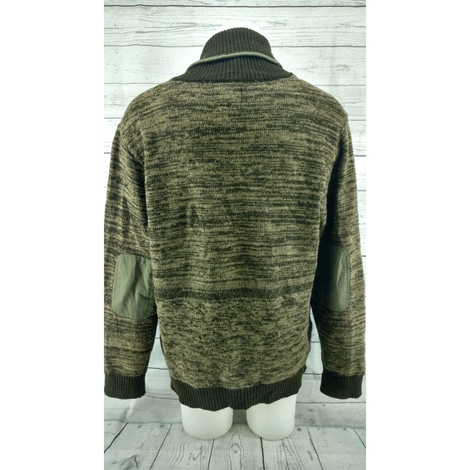 Vintage Parish Nation Sweater XL Green Shawl Neck Pockets Unisex Pullover Elbow Patch Mens Size US XL / EU 56 / 4 - 5 Thumbnail