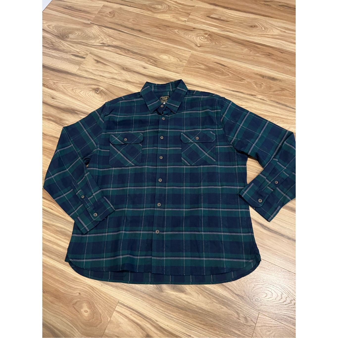 JACHS NY Jachs NWT Mens Heritage Flannel Button Shirt Long Sleeve Blu Size US XXL / EU 58 / 5 - 7 Thumbnail