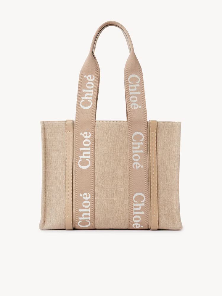 Chloe o1loc1c10226 Size: OS / Woody Tote Medium Bag Boyish Brown Size ONE SIZE - 1 Thumbnail