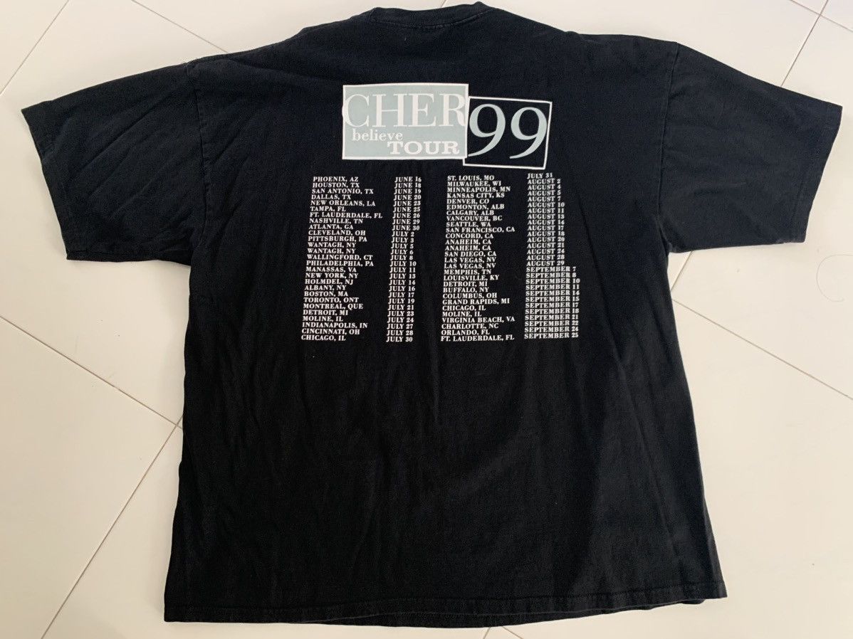 Vintage Vintage Tee 1999 Cher Believe Tour Size US XXL / EU 58 / 5 - 2 Thumbnail