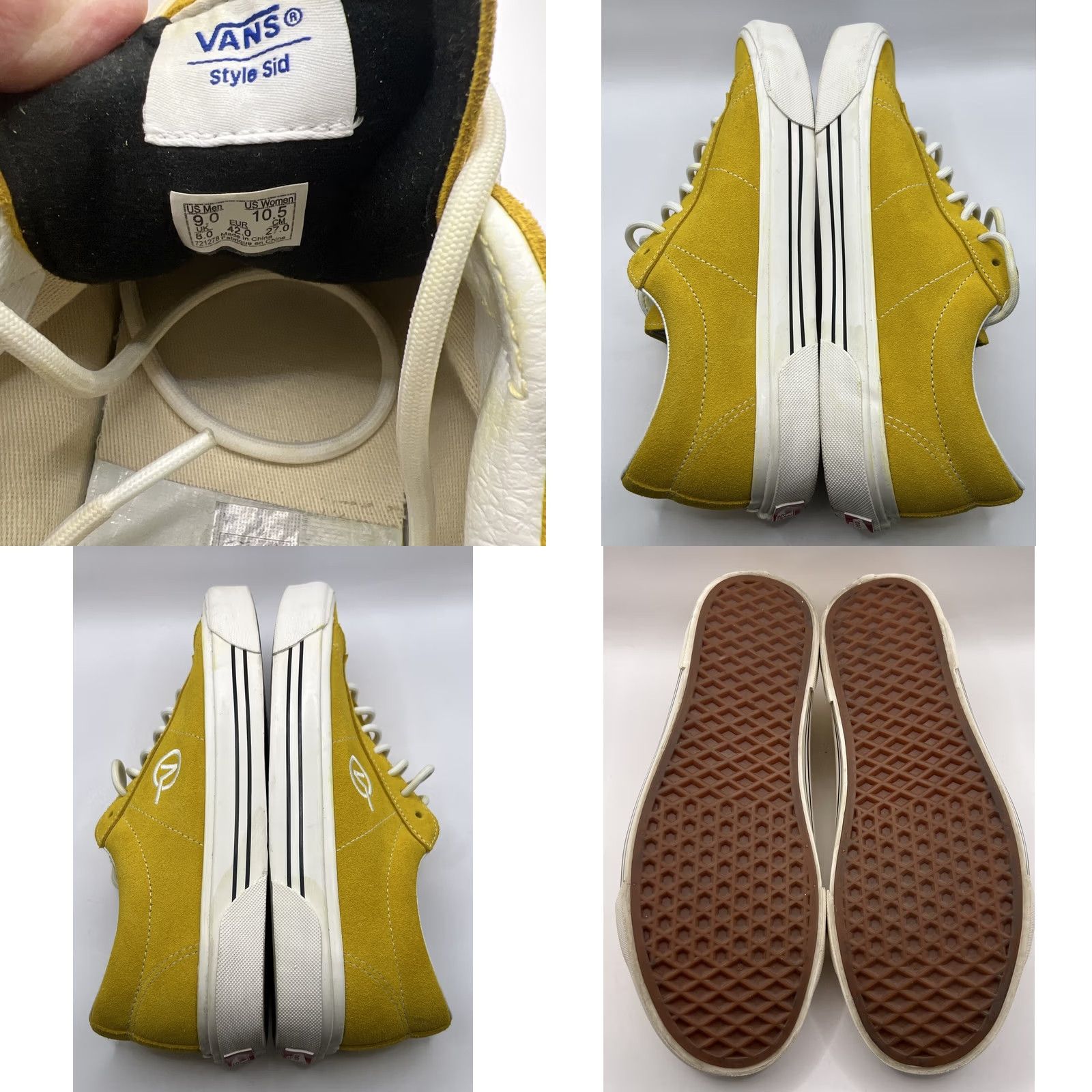 Vans VANS OG Style Sid Anaheim Suede Shoes Flying V Yellow Low Top Men 9 Women 10.5 Size L / US 10 / IT 46 - 8 Thumbnail