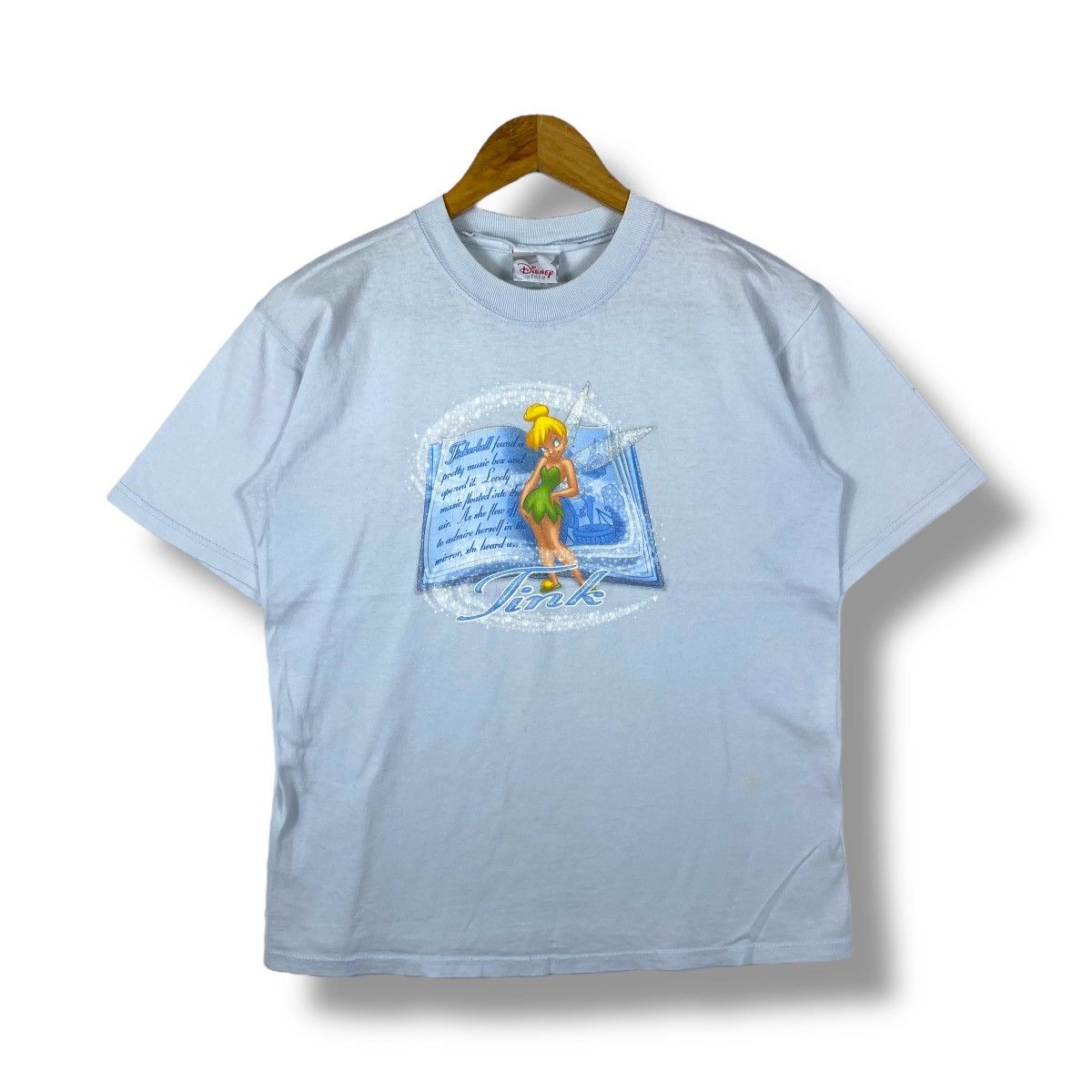 Disney × Vintage Vintage 00's TINKERBELL Disney Character Cartoon Tee Shirt Size US L / EU 52-54 / 3 - 1 Thumbnail