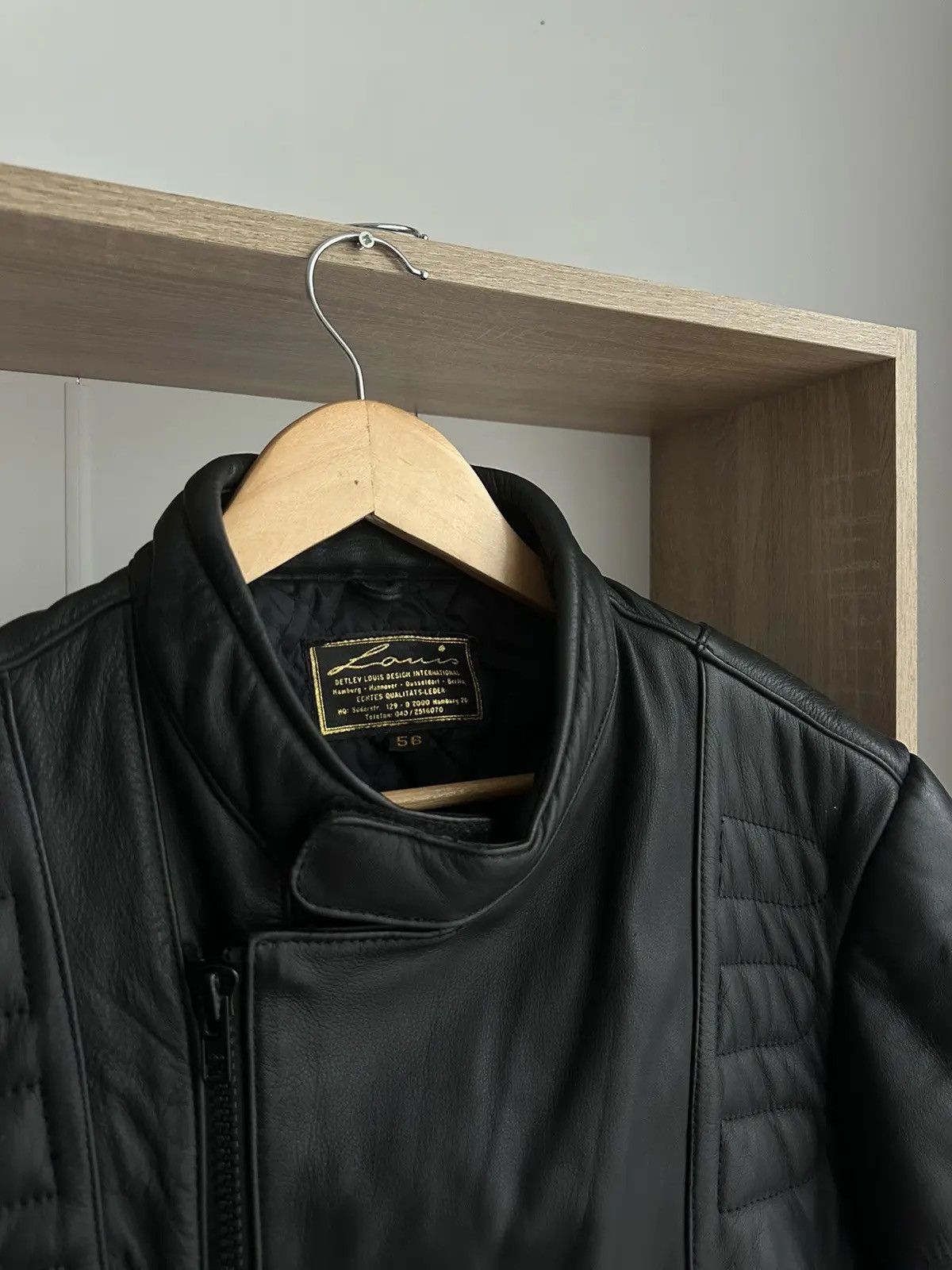 Louis W. × Lui's × Vintage Vintage LOUIS Black International Biker Motorcycle Jacket Size US M / EU 48-50 / 2 - 19 Thumbnail