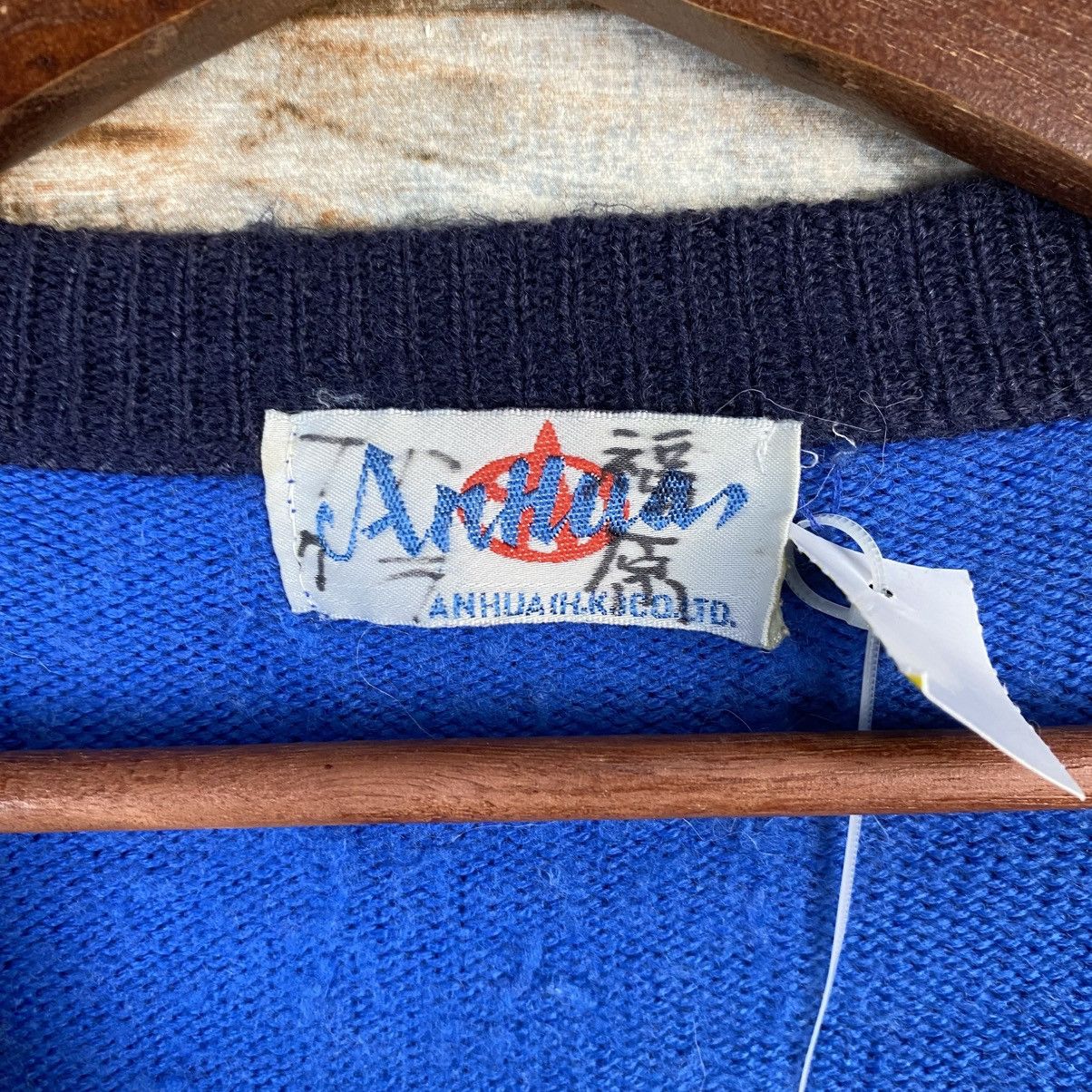 Vintage DL Anhan Blue Cardigan Knitwear #C1144 Size M / US 6-8 / IT 42-44 - 9 Thumbnail